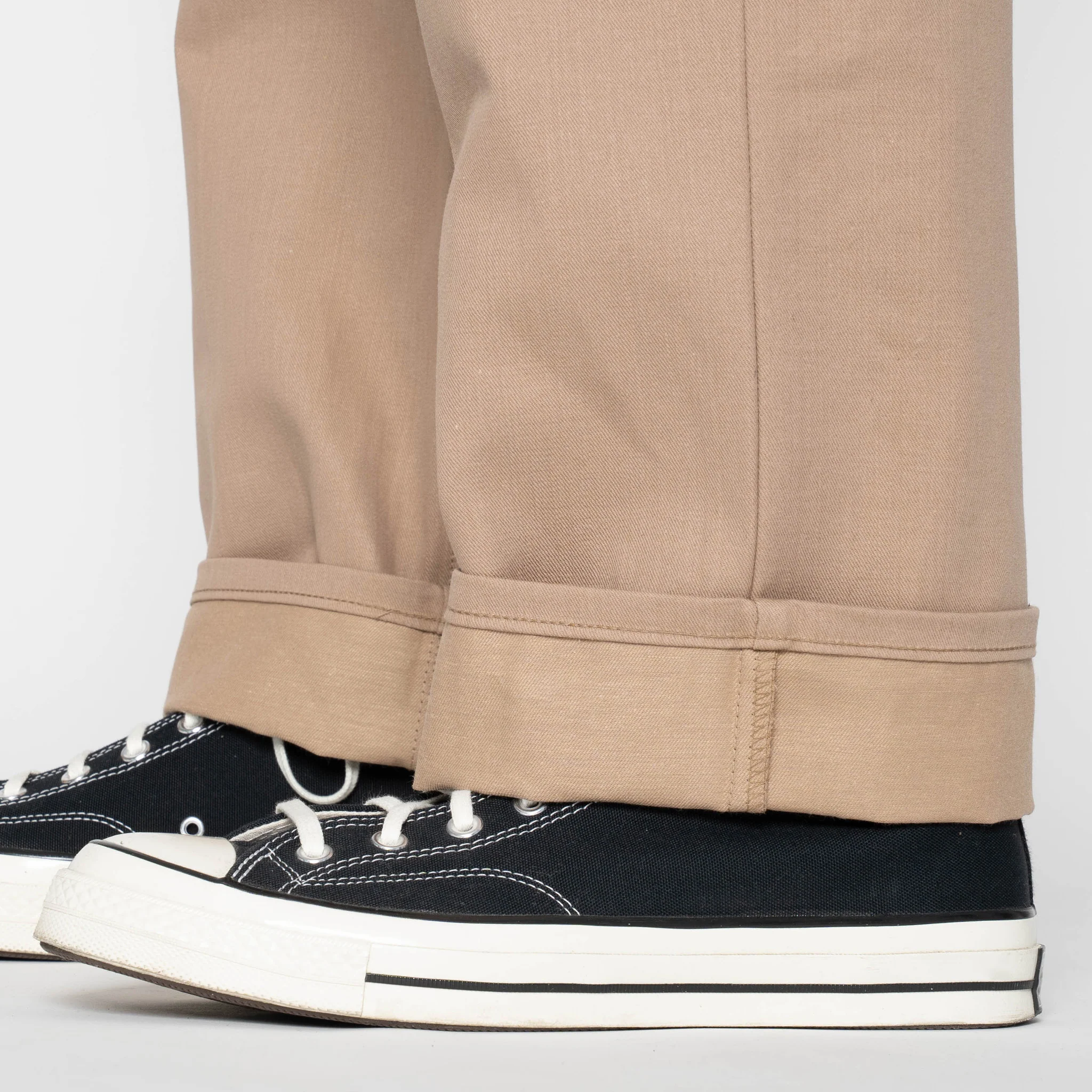 Pleated Trouser - Selvedge Slacks Beige - Image 7