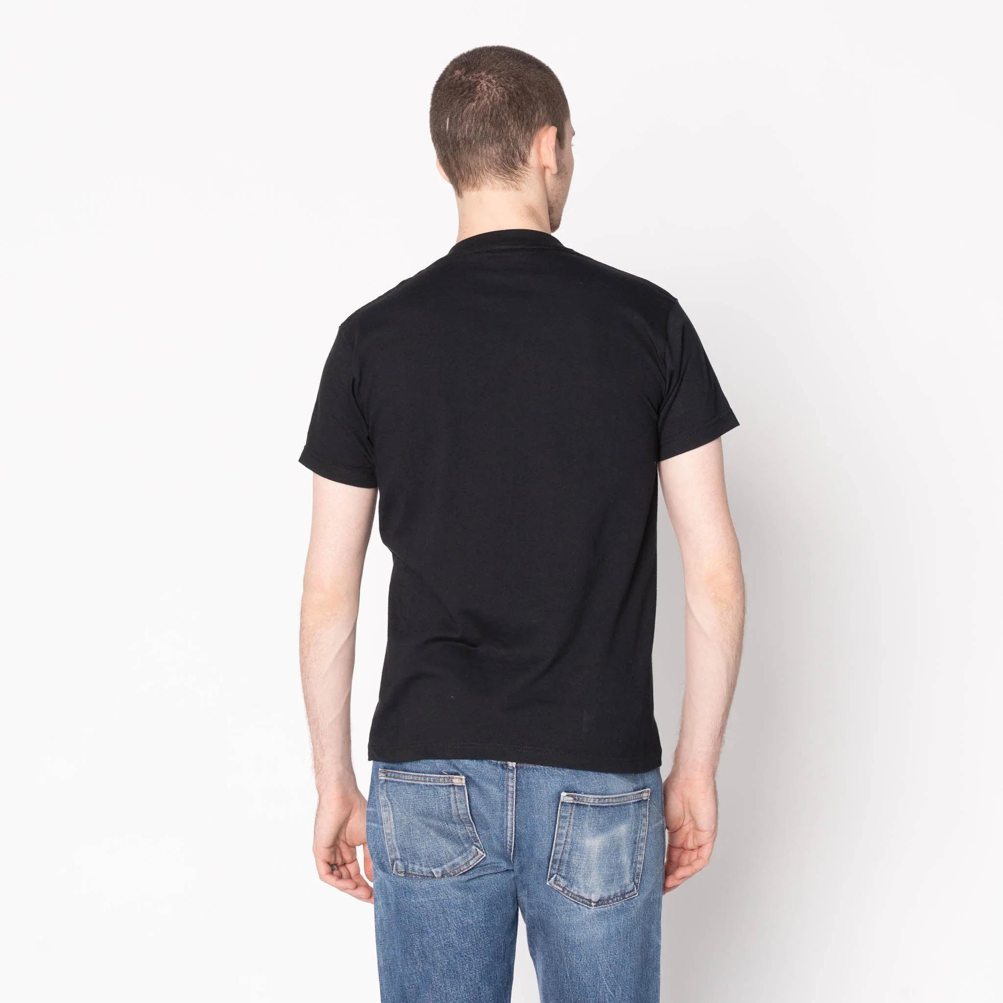 Pocket Tee - Black - Black Lightweight Denim - Black - Image 3