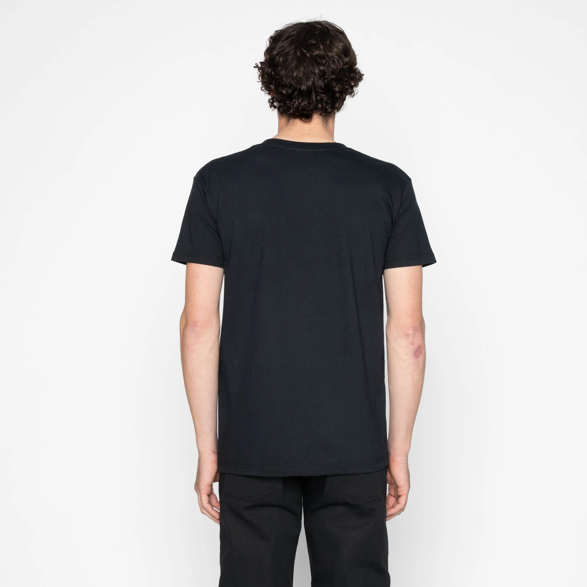 Pocket Tee - Black + Dobby Bands - Black - Image 3