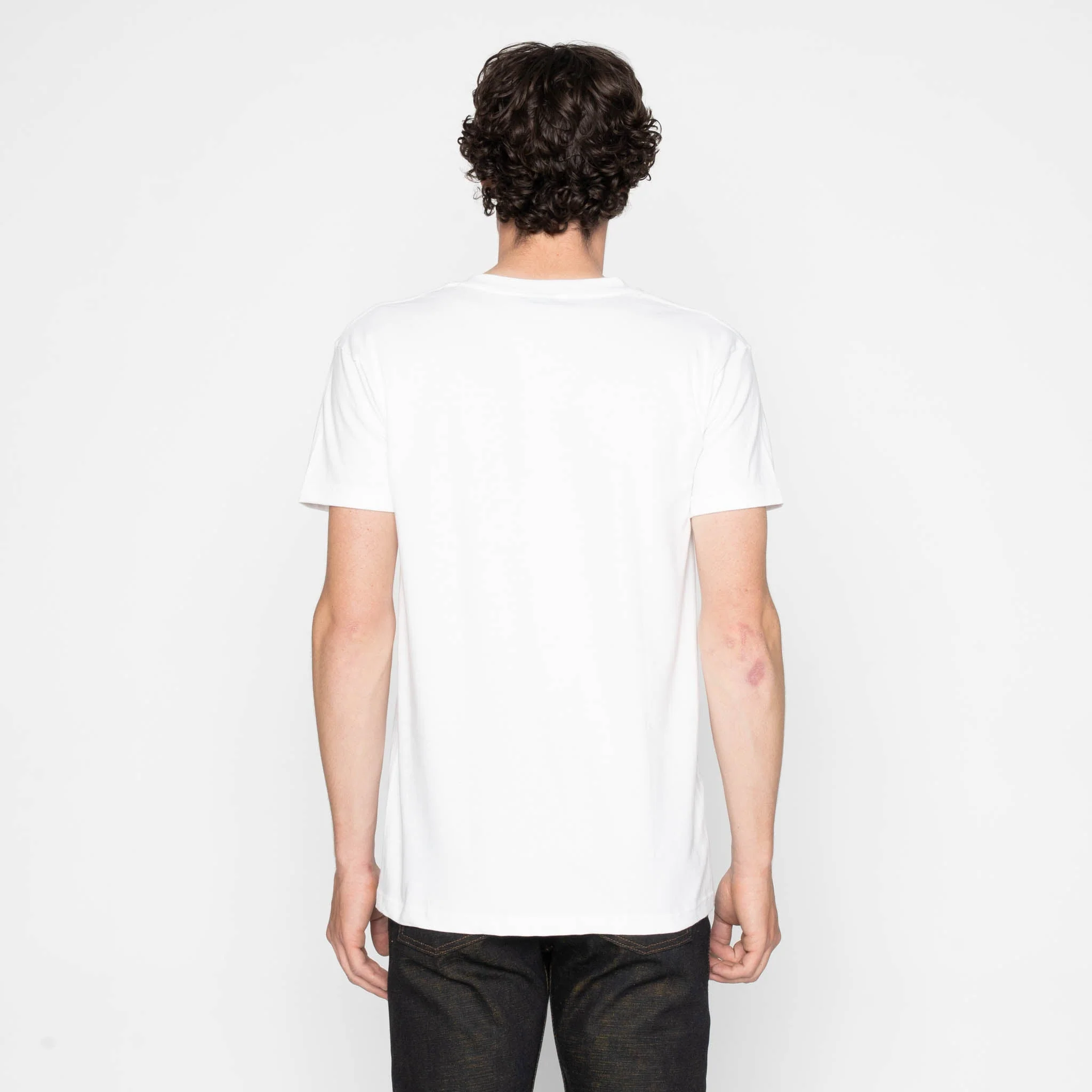 Pocket Tee - White + Linen Animals -  Green - Image 4