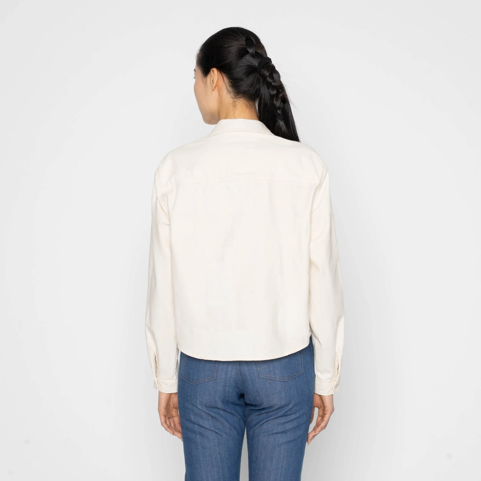 Princeton Shirt - Jacquard Denim - Ecru - Image 4
