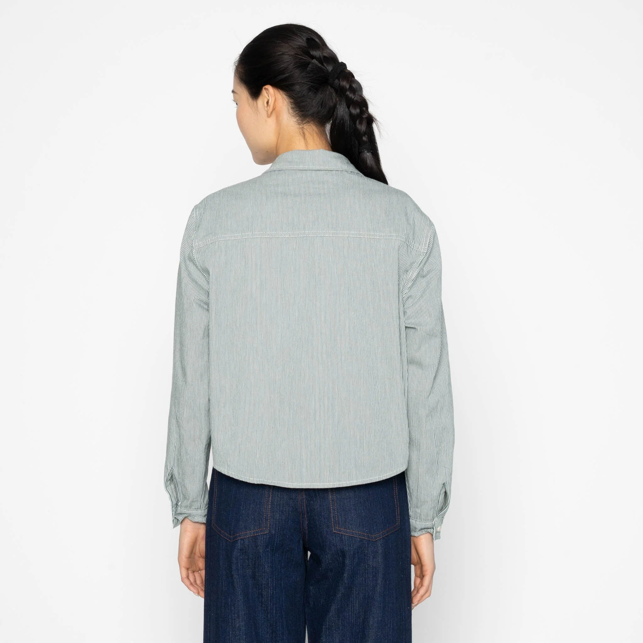 Princeton Shirt - Organic Hickory - Green - Image 4
