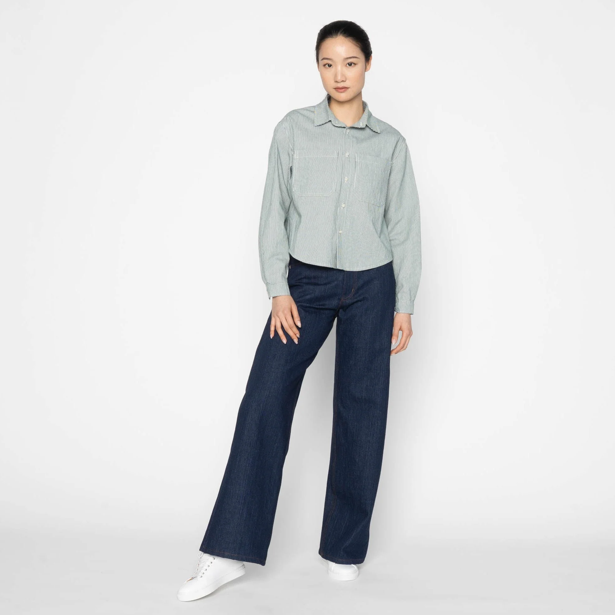 Princeton Shirt - Organic Hickory - Green - Image 7