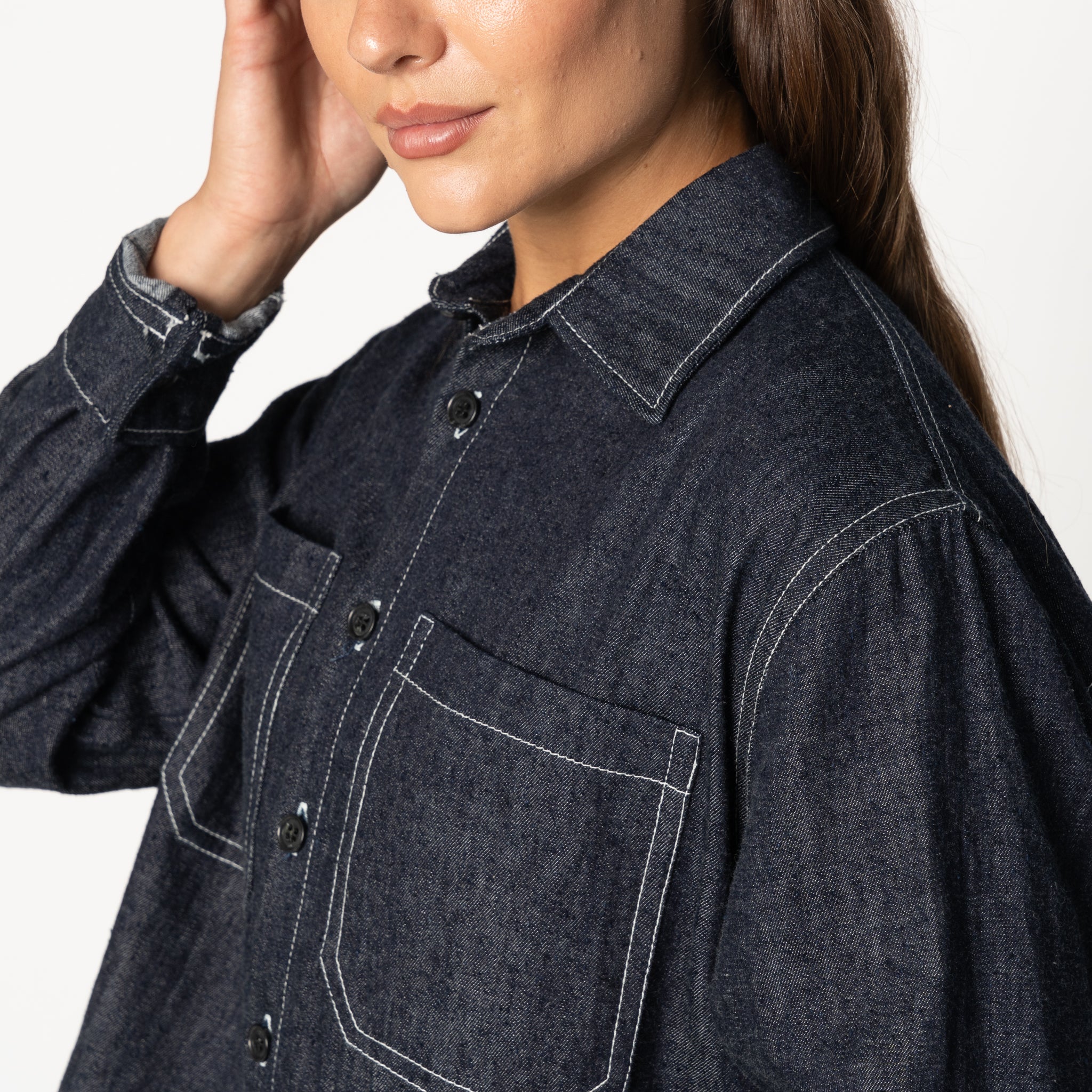 Princeton Shirt - 10oz Rinsed Denim - Image 4