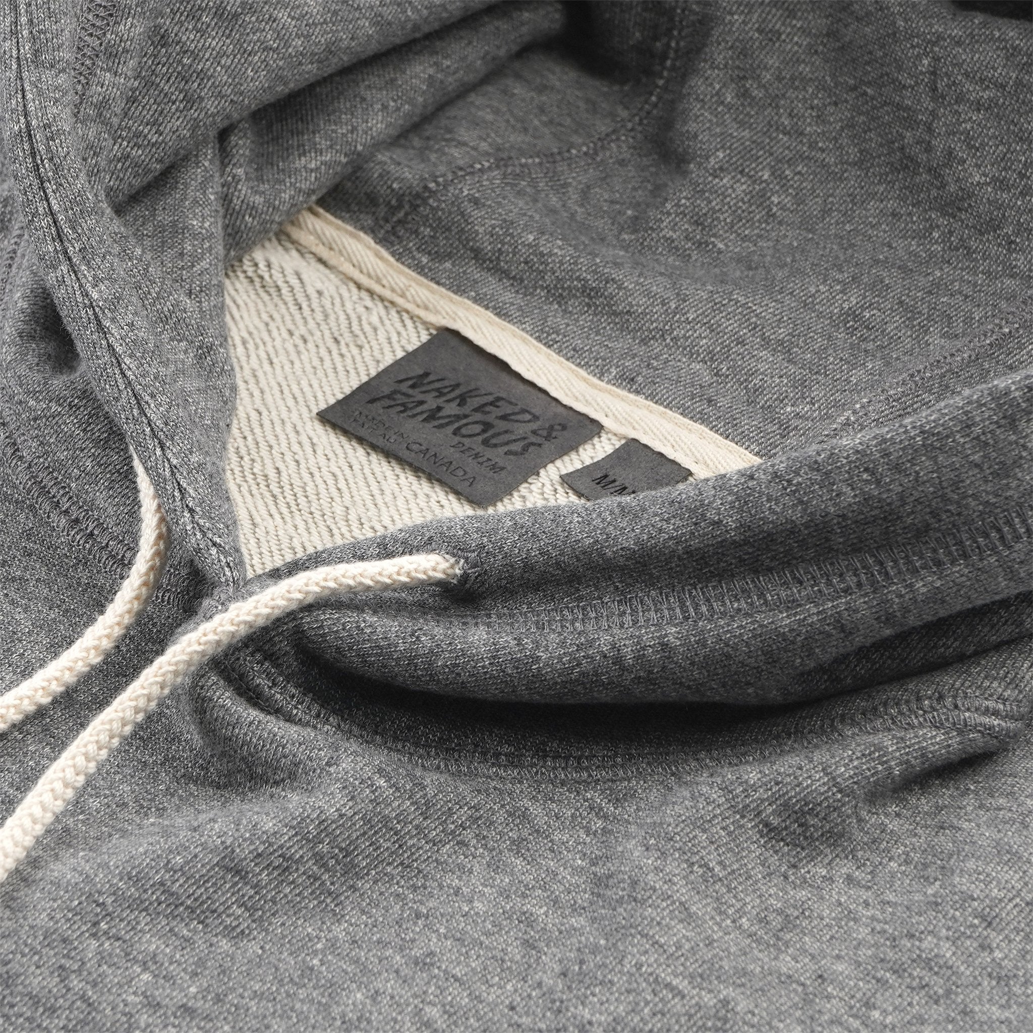Pullover Hoodie - Heavyweight Terry - Charcoal - Image 2