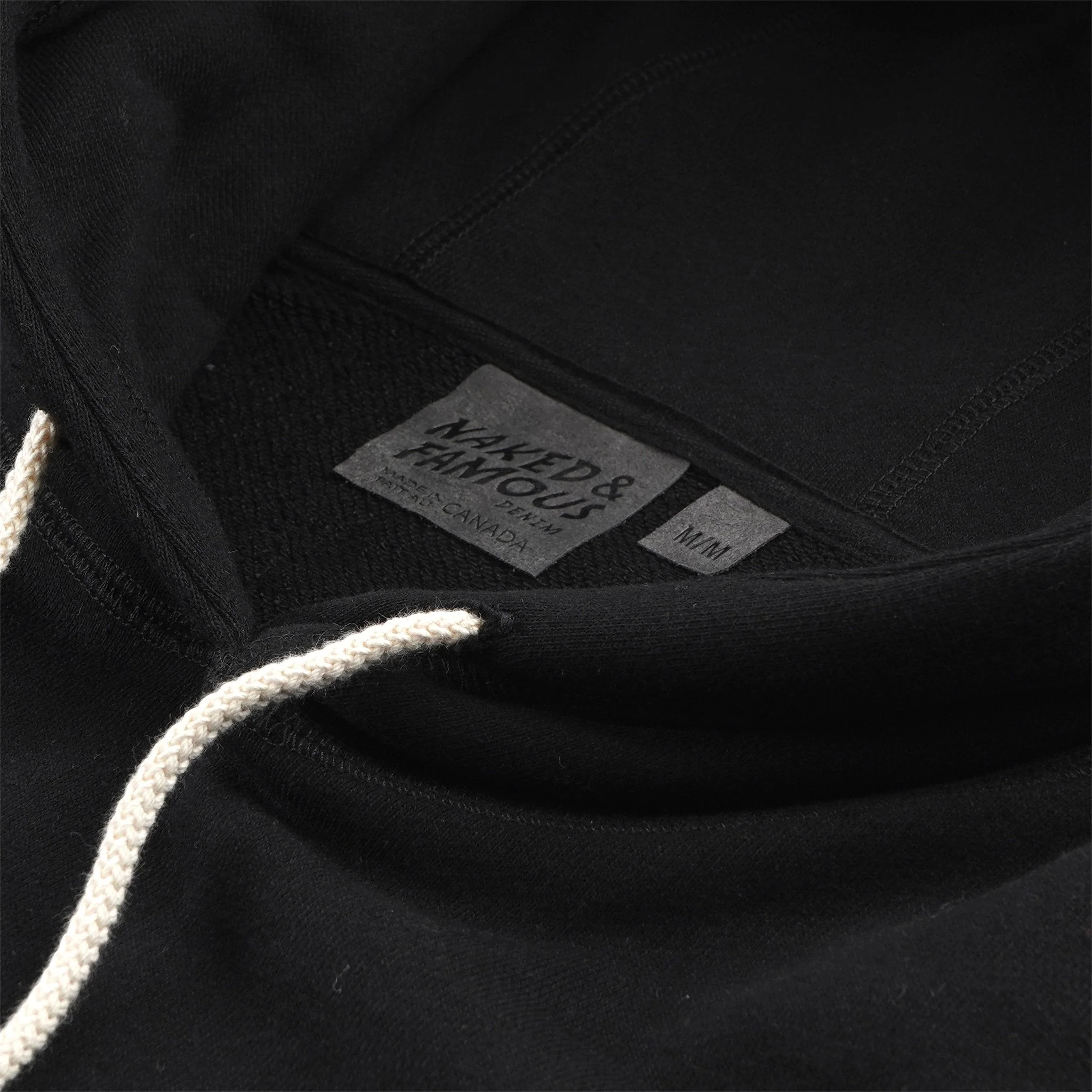 Pullover Hoodie - Heavyweight Terry - Black - Image 2
