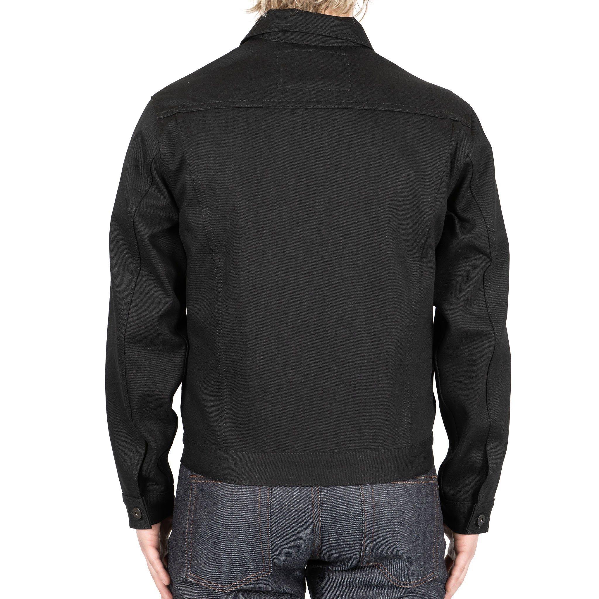Denim Jacket - Solid Black Selvedge - Image 5
