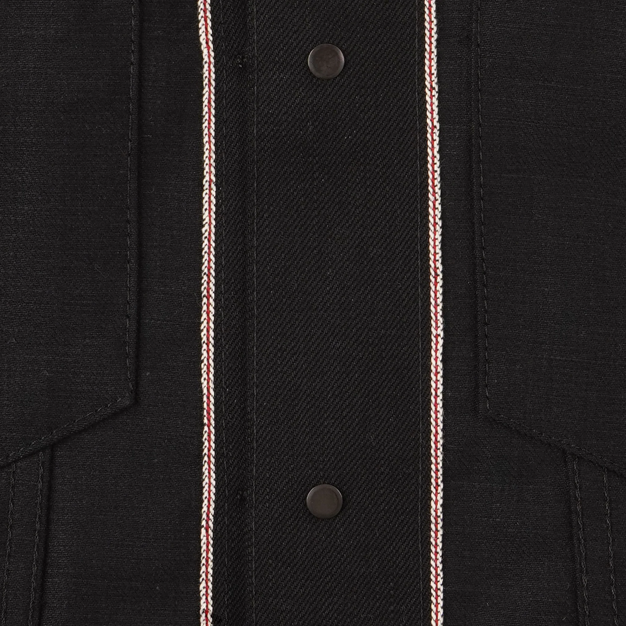 Denim Jacket - Solid Black Selvedge - Image 6
