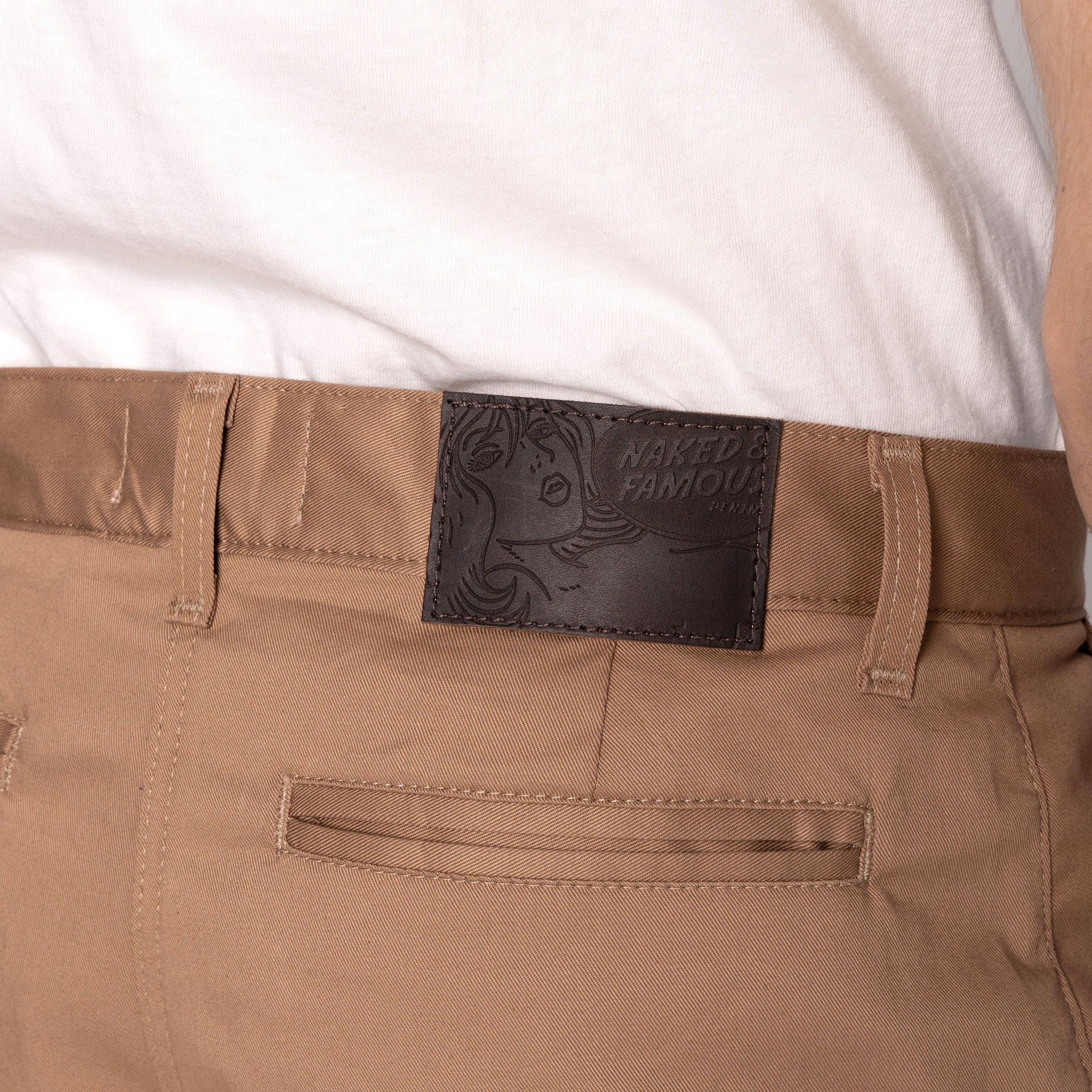 Straight Chino - Beige Stretch Twill - Image 4