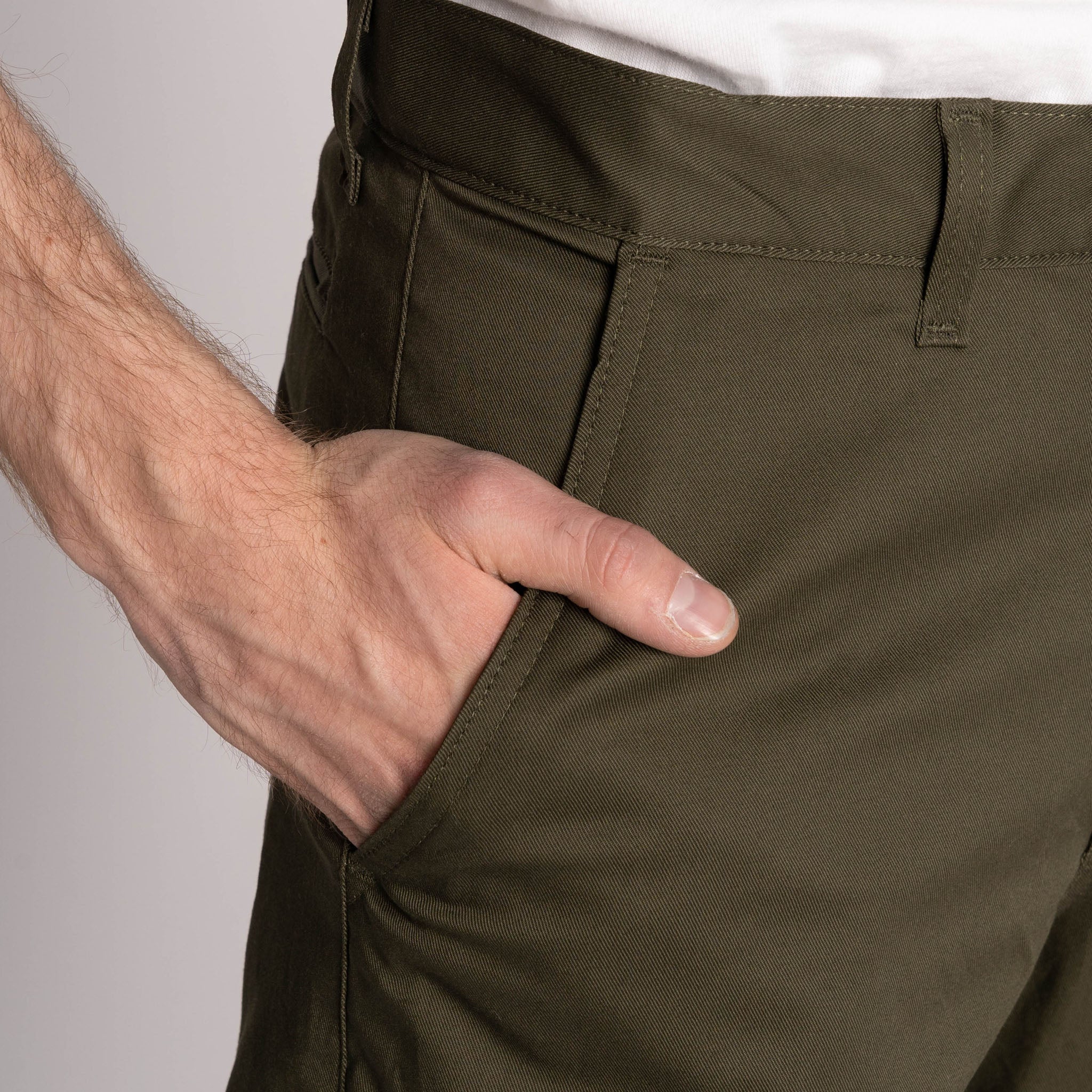 Straight Chino - Green Stretch Twill - Image 5