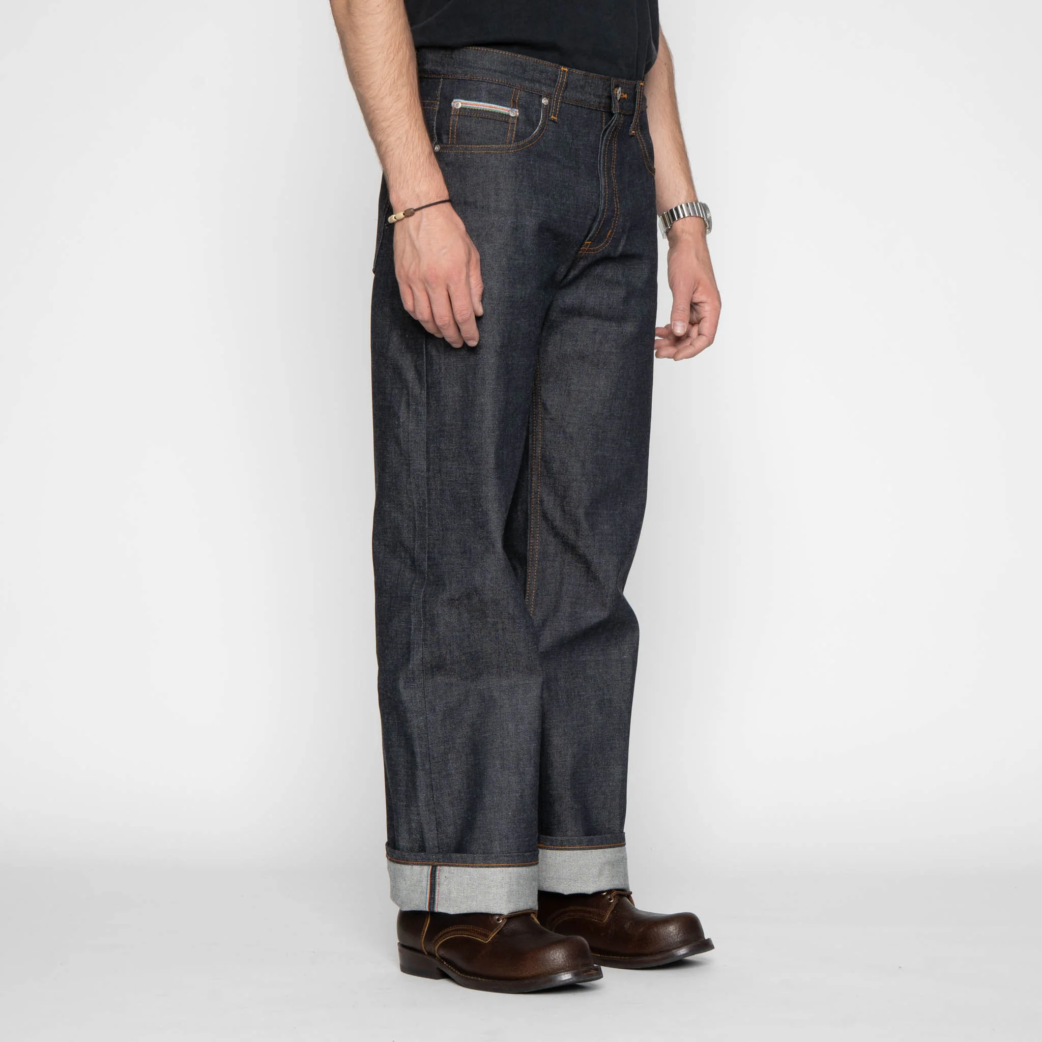 Strong Guy - Dia De Los Muertos Selvedge - Indigo - Image 4