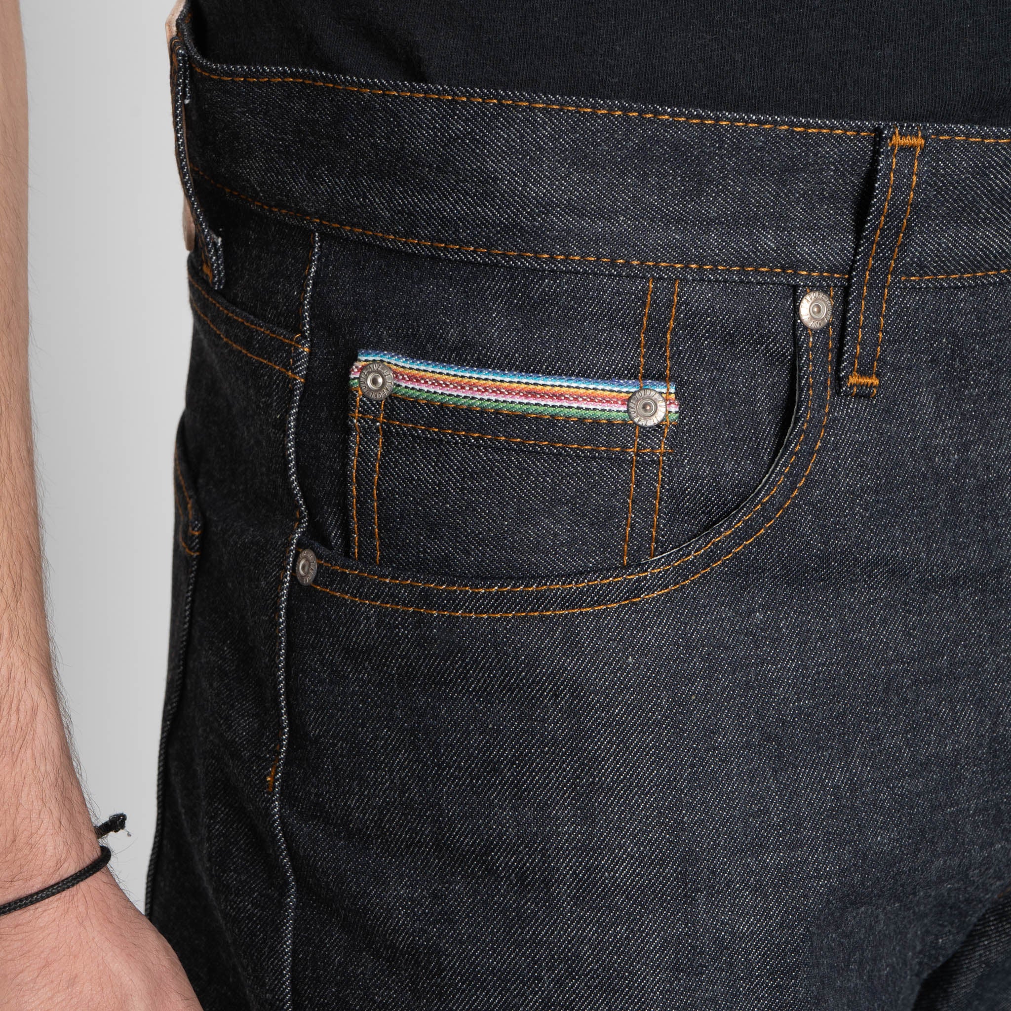 Strong Guy - Dia De Los Muertos Selvedge - Indigo - Image 5