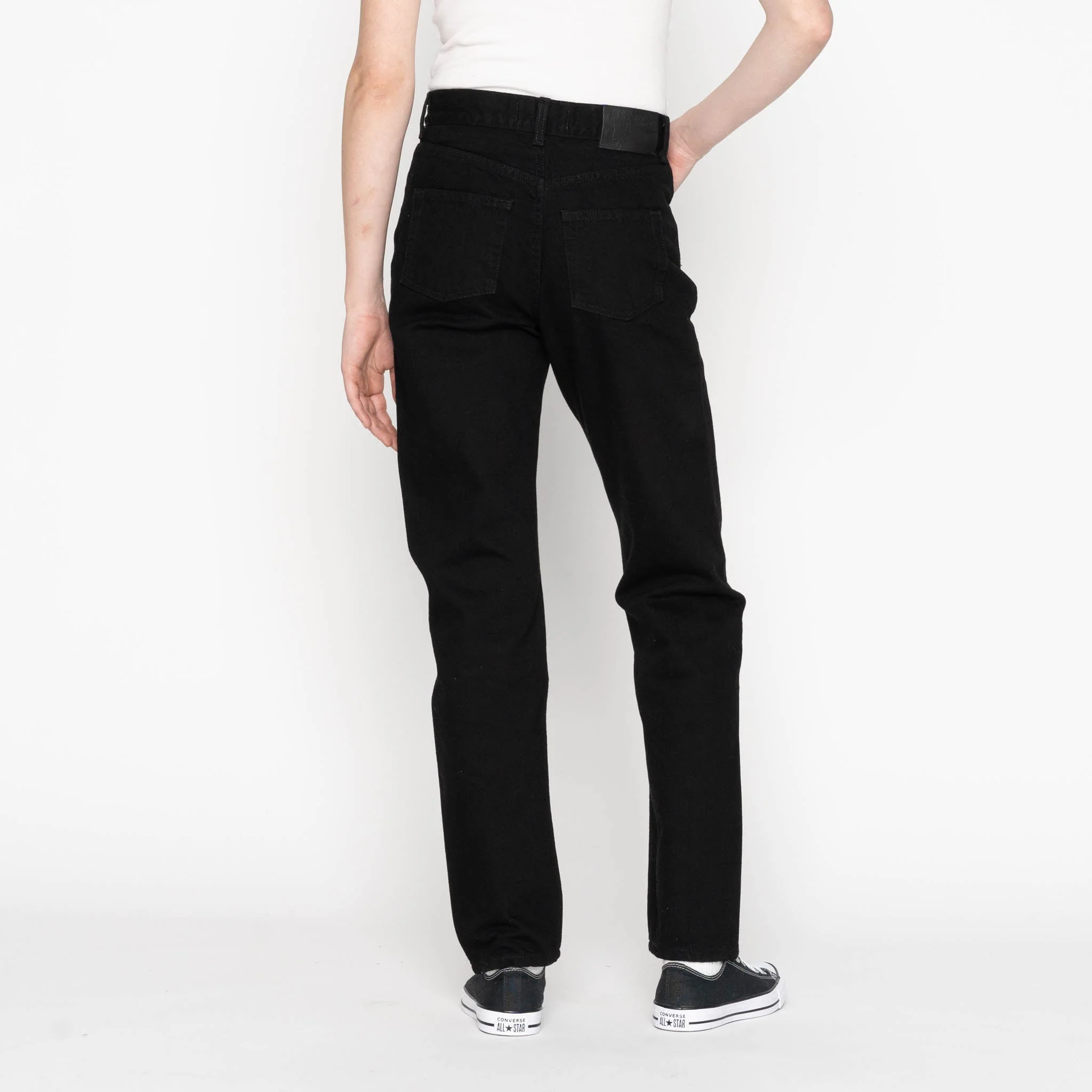 Super Girl - Solid Black Selvedge Washed - Black - Image 3