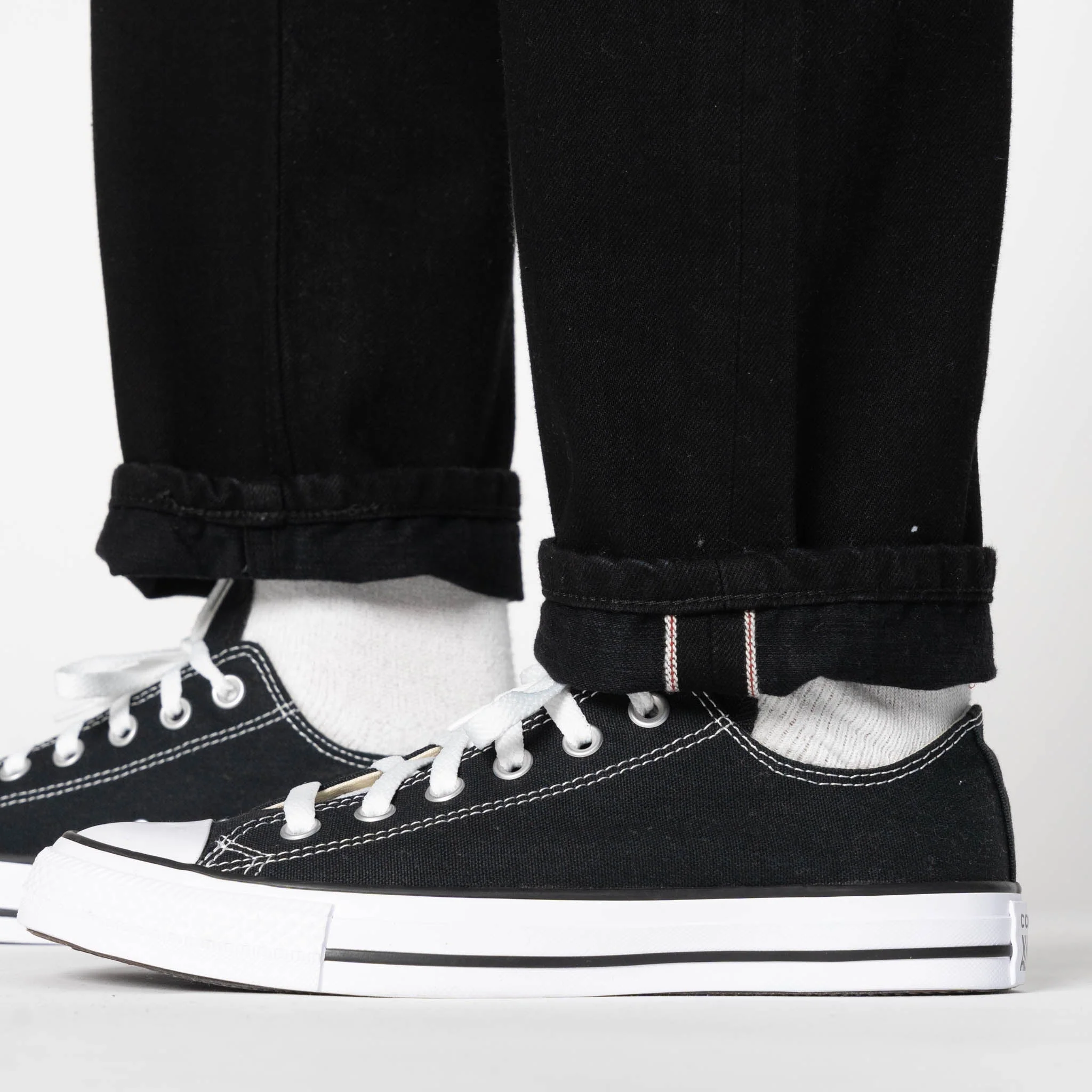 Super Girl - Solid Black Selvedge Washed - Black - Image 6