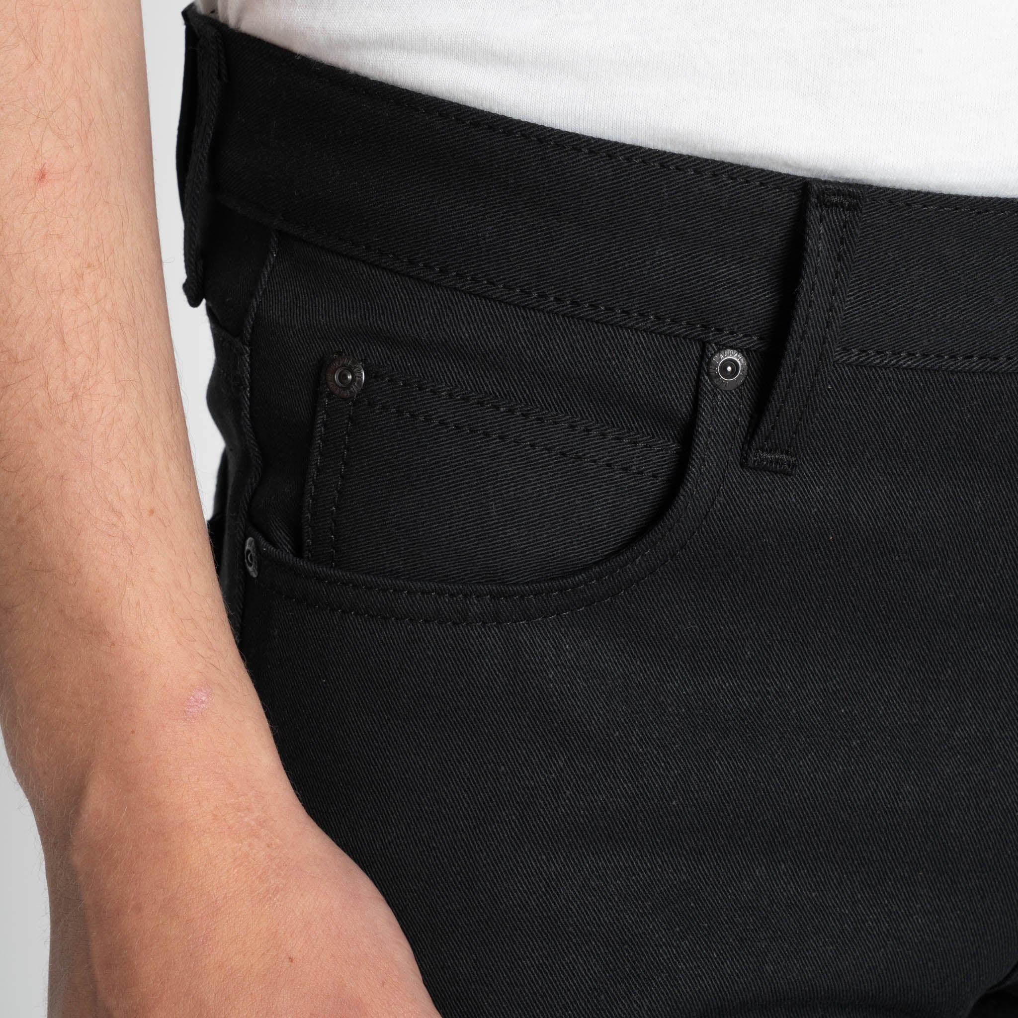 Super Guy -  Selvedge Slacks Black - Image 5