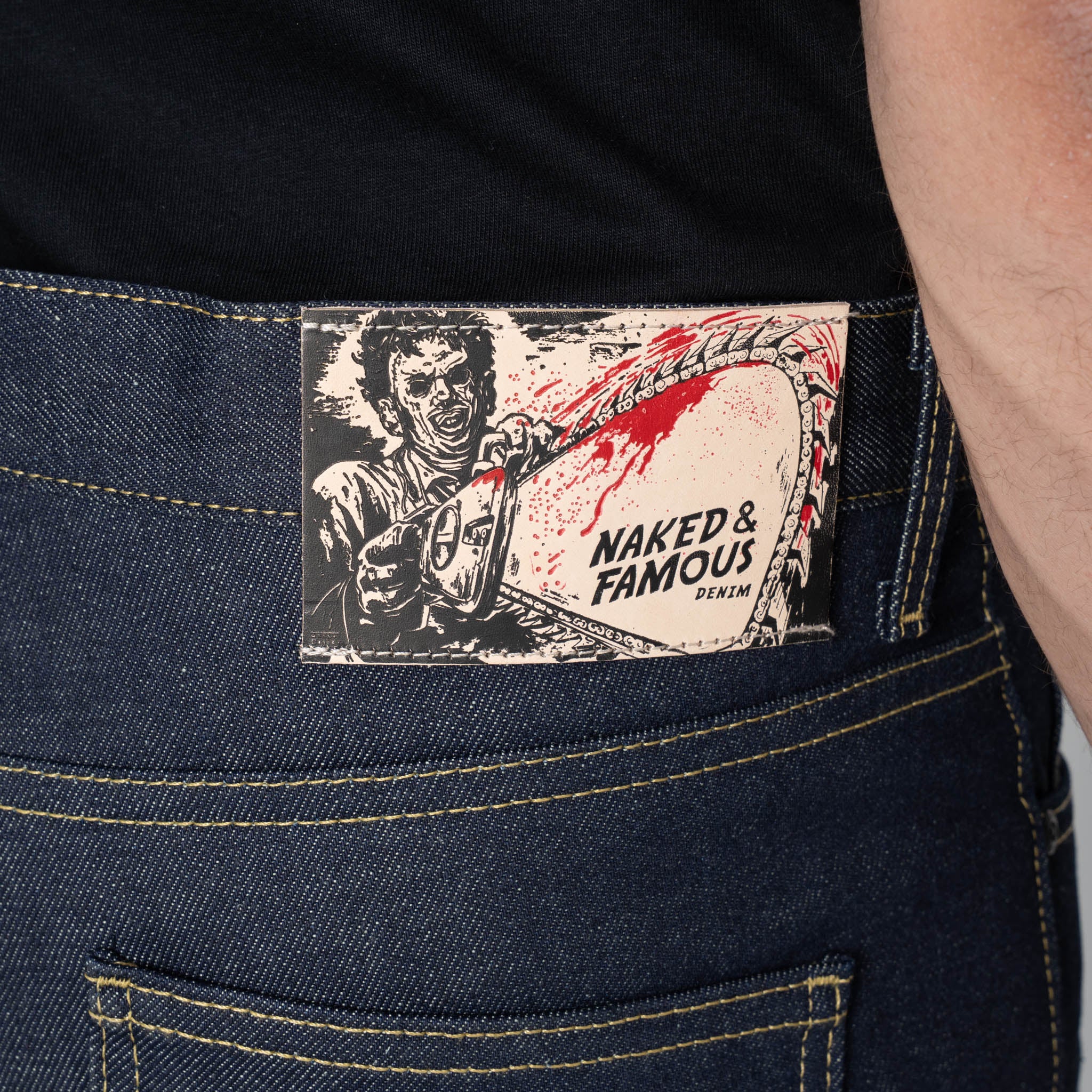 Super Guy - Texas Chainsaw Massacre "Leatherface" Selvedge - Indigo - Image 6