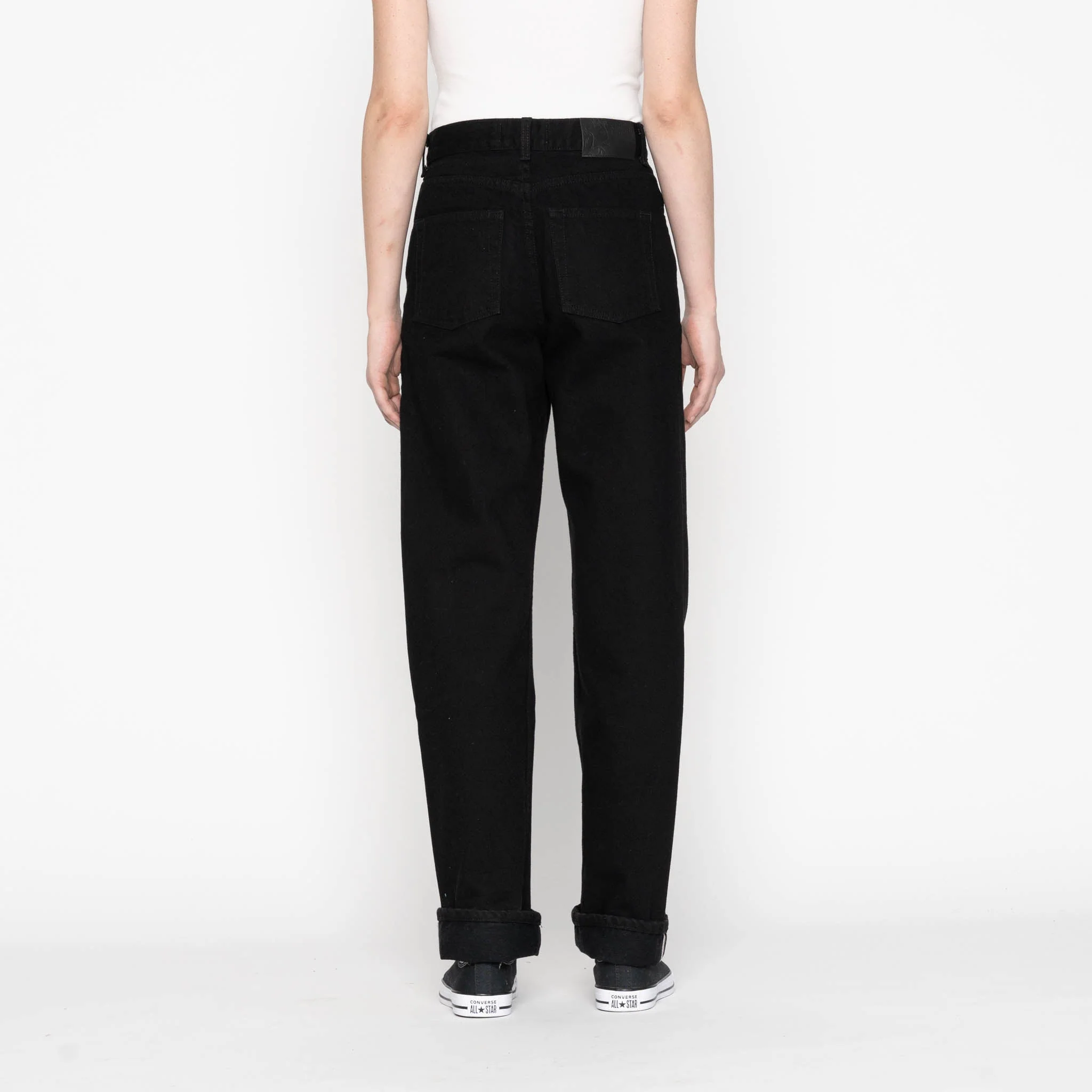 True Girl - Solid Black Selvedge Washed - Black - Image 3