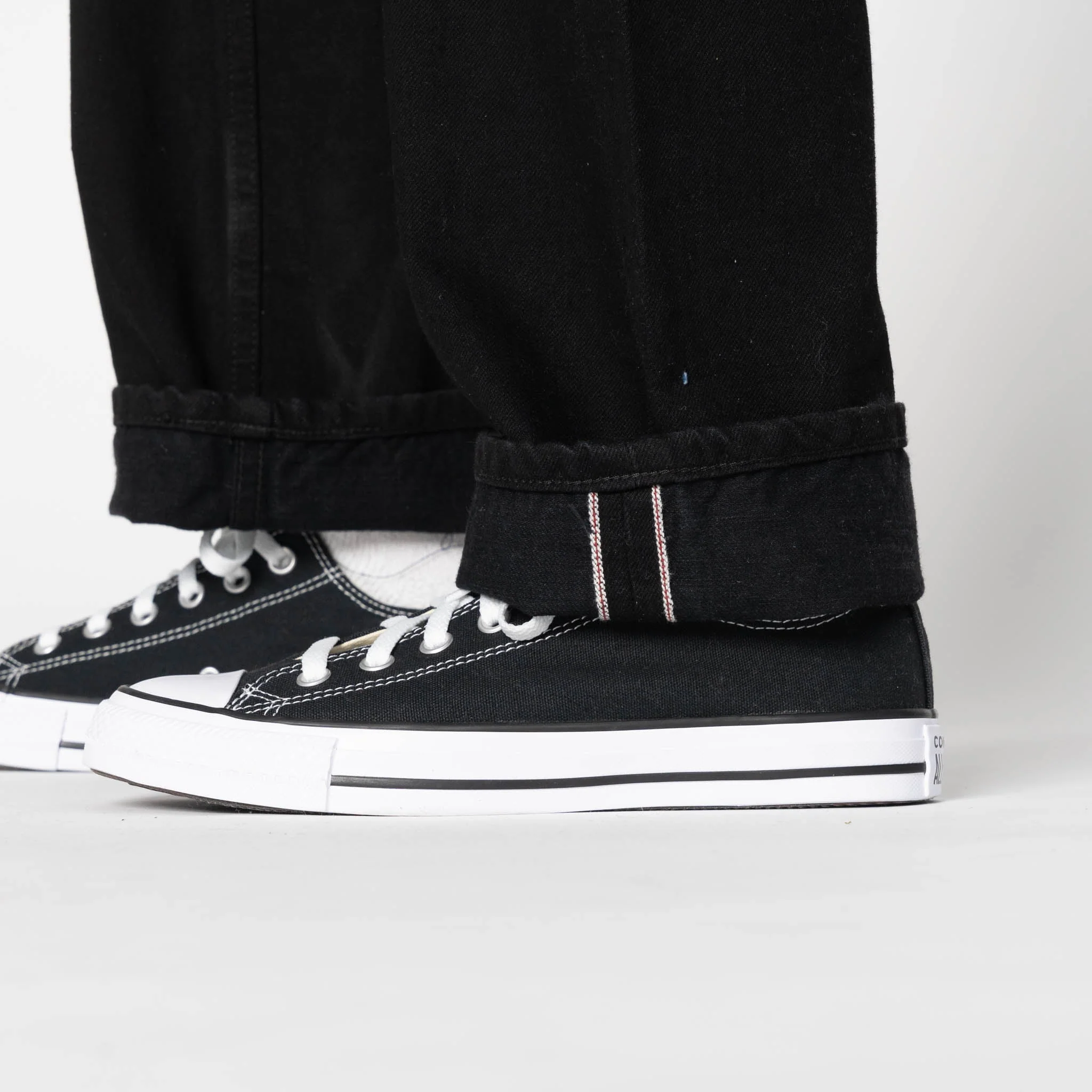 True Girl - Solid Black Selvedge Washed - Black - Image 6