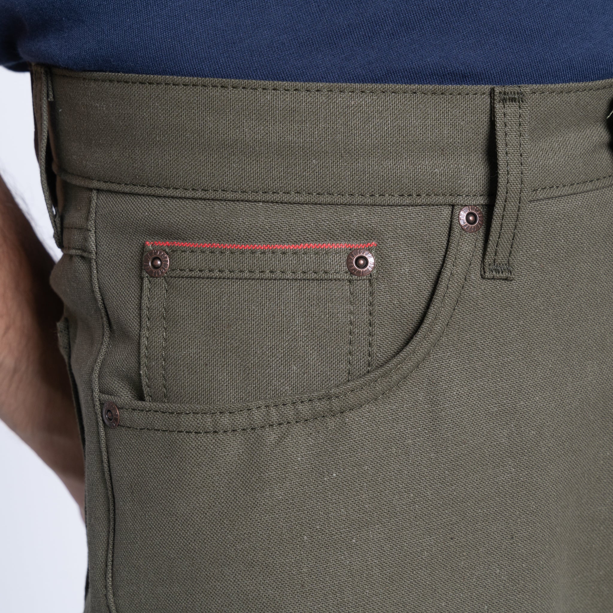 True Guy - Army Green Duck Selvedge - Image 4