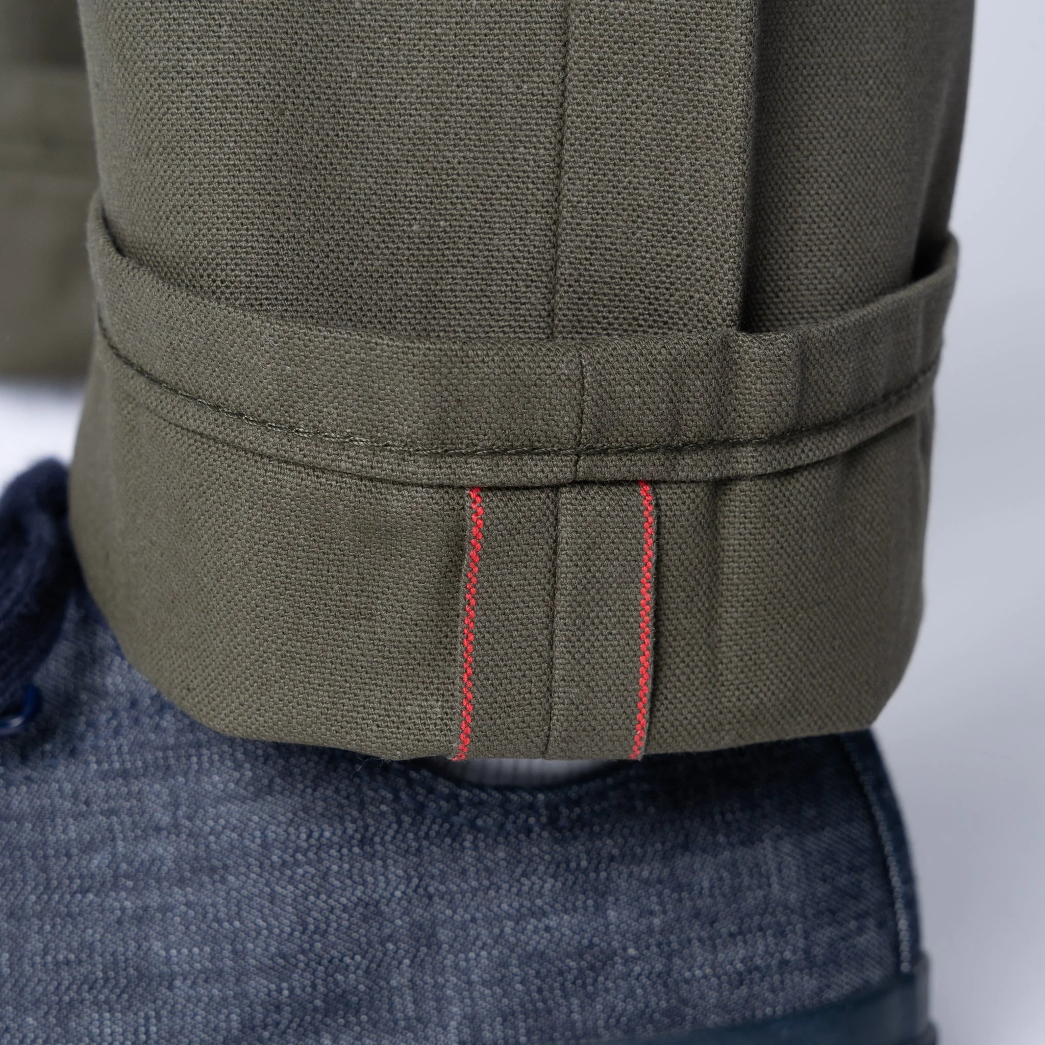 True Guy - Army Green Duck Selvedge - Image 6
