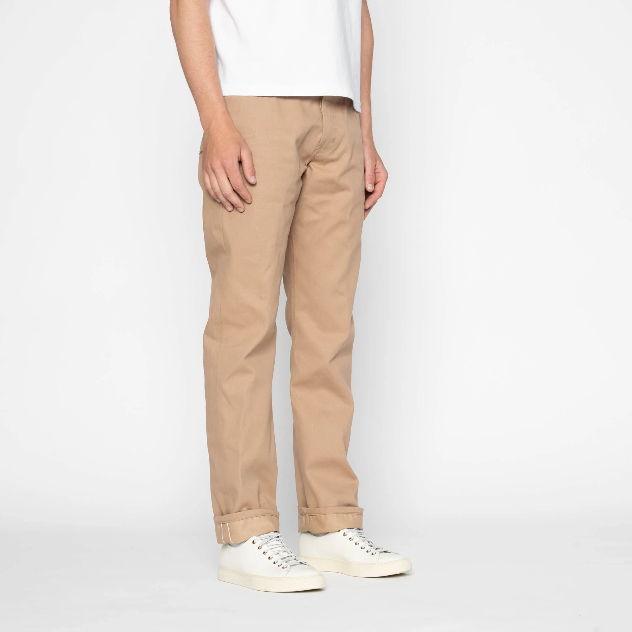 True Guy - Selvedge Slacks Beige - Image 3