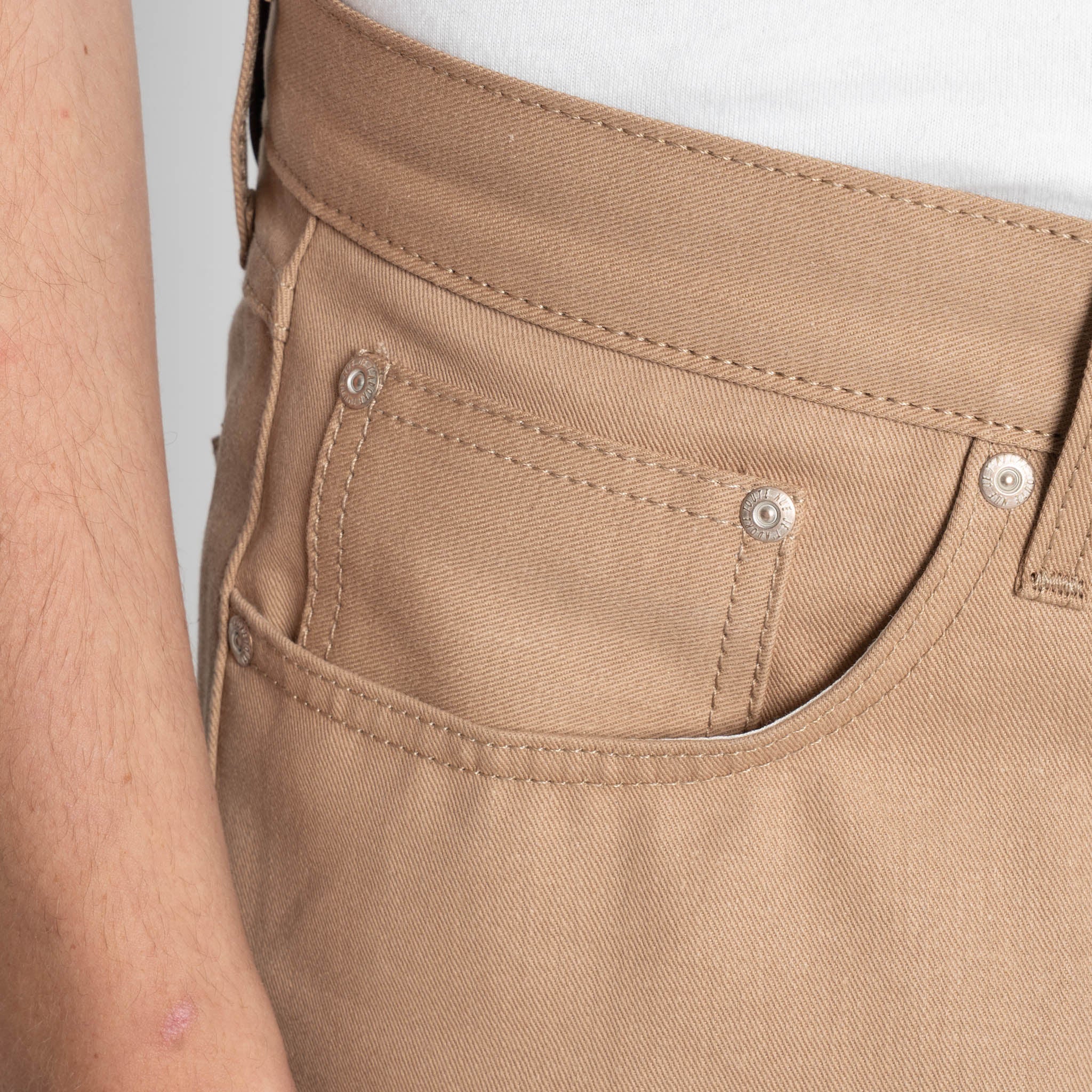 True Guy - Selvedge Slacks Beige - Image 5