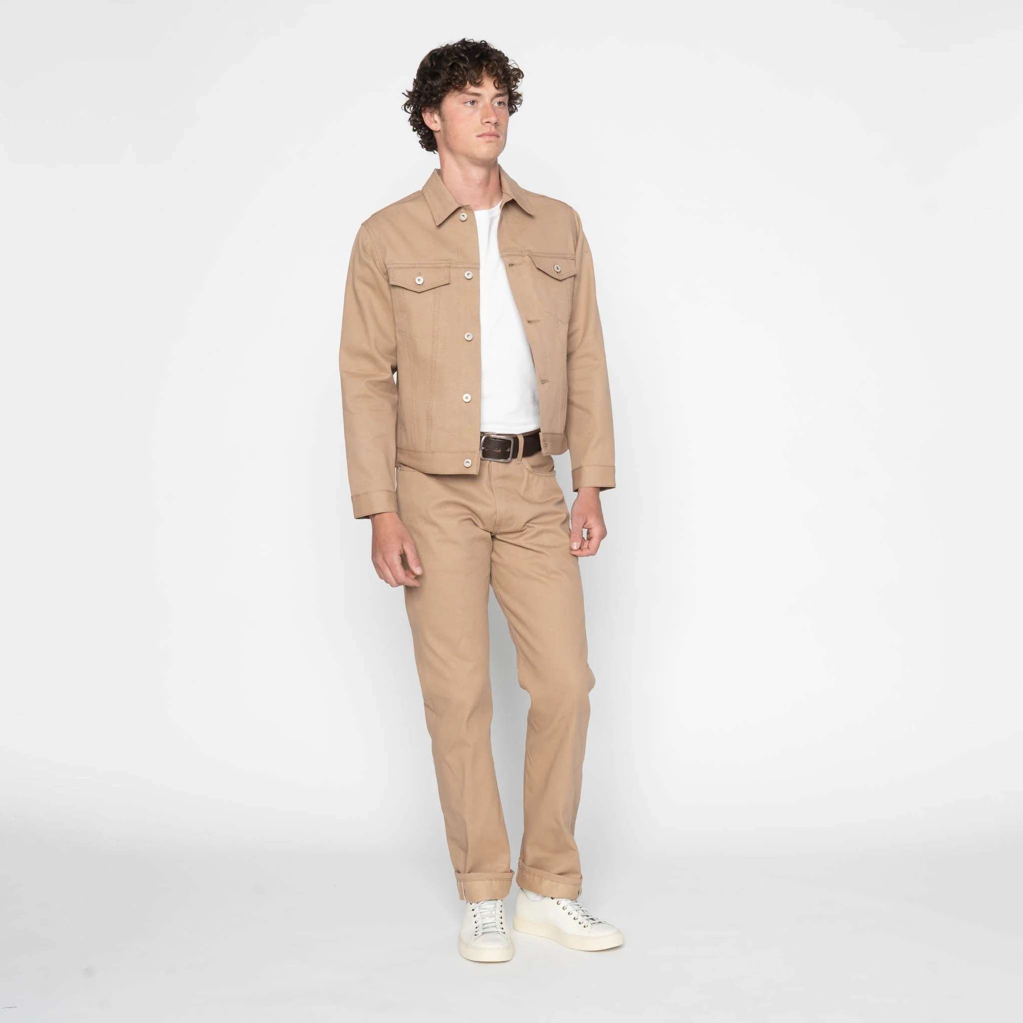 True Guy - Selvedge Slacks Beige - Image 8