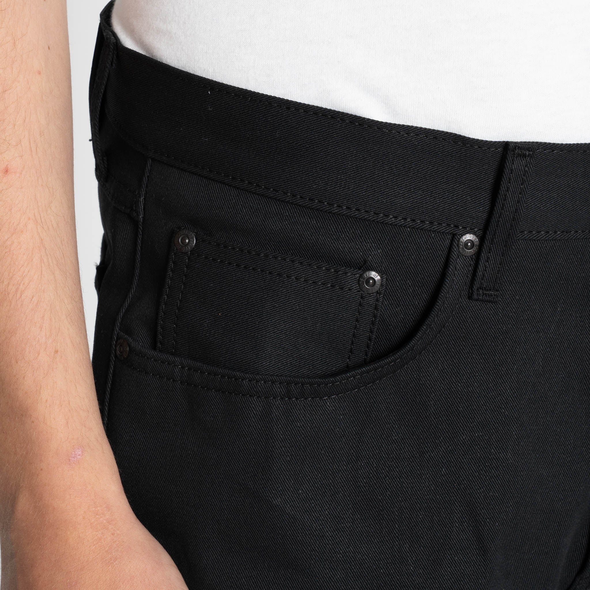 True Guy -  Selvedge Slacks Black - Image 5