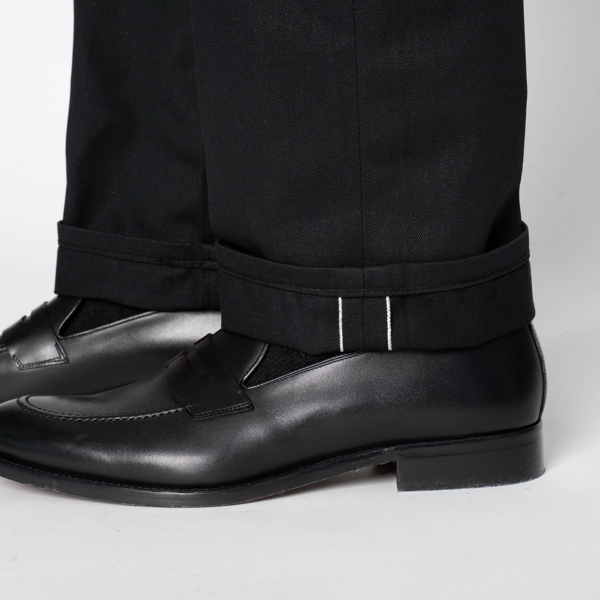 True Guy -  Selvedge Slacks Black - Image 7