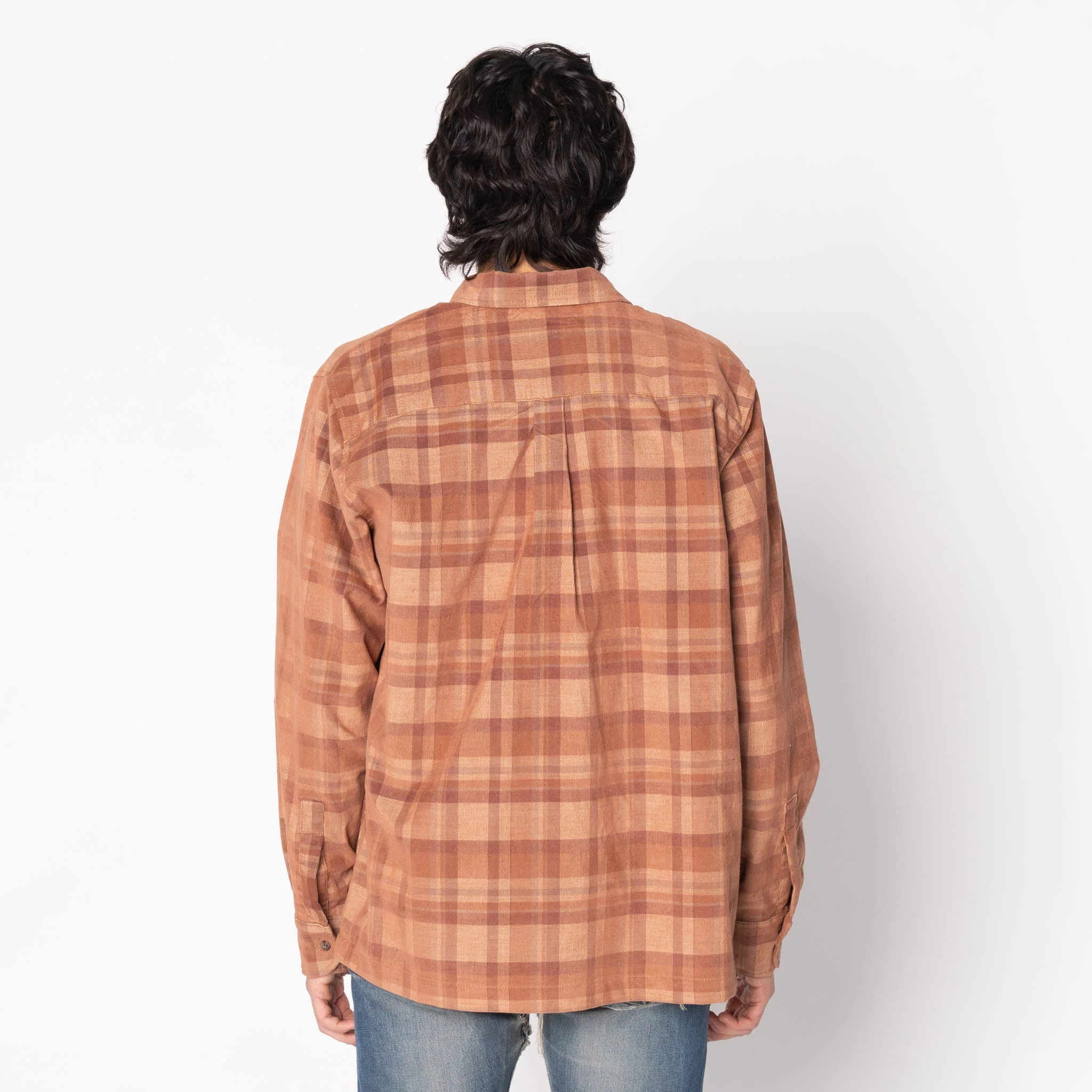 True Shirt - Corduroy Shirting (21W) - Brown / Beige - Image 3