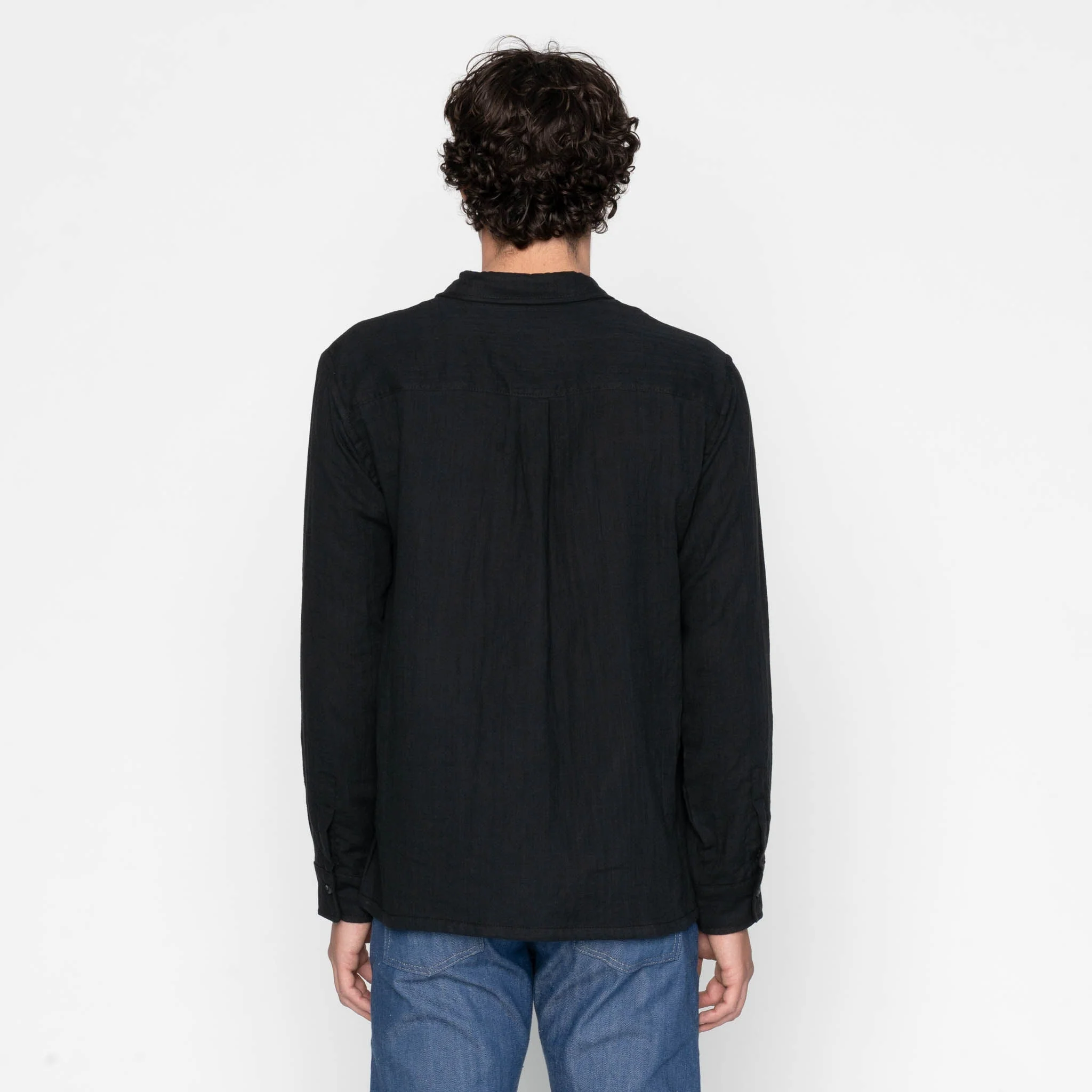 True Shirt - Double Weave Slub Gauze - Black - Image 4