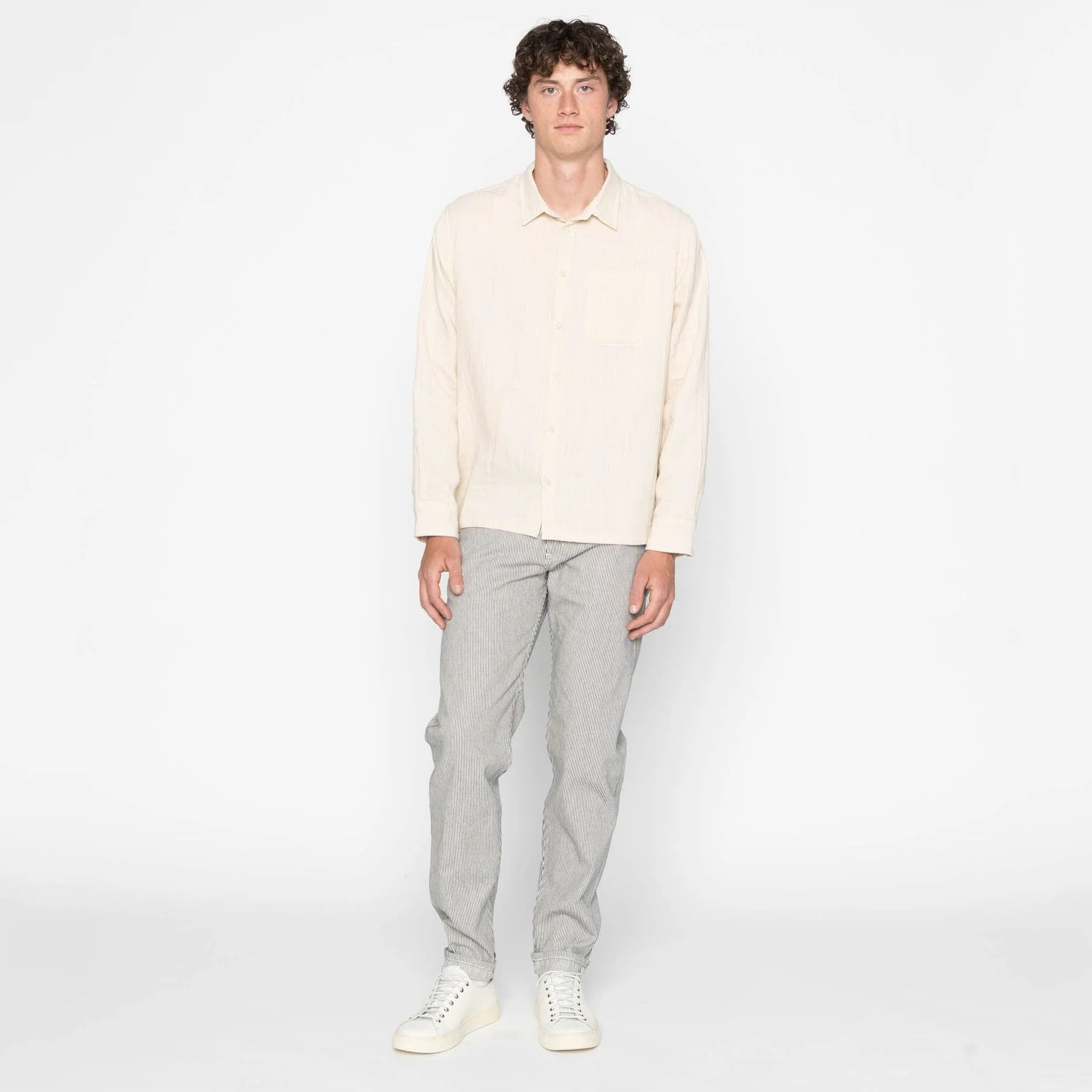 True Shirt - Double Weave Slub Gauze - Bone - Image 7