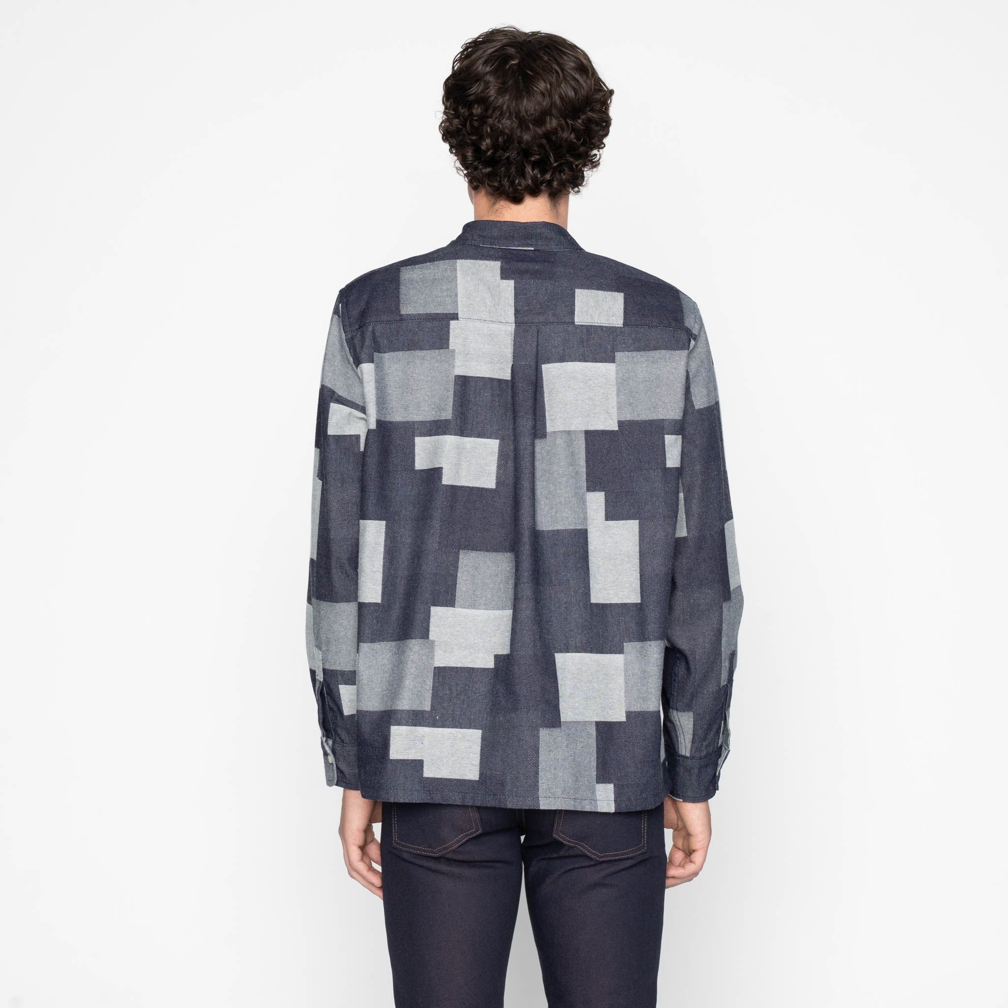 True Shirt - Jacquard  Denim  - Indigo - Image 4