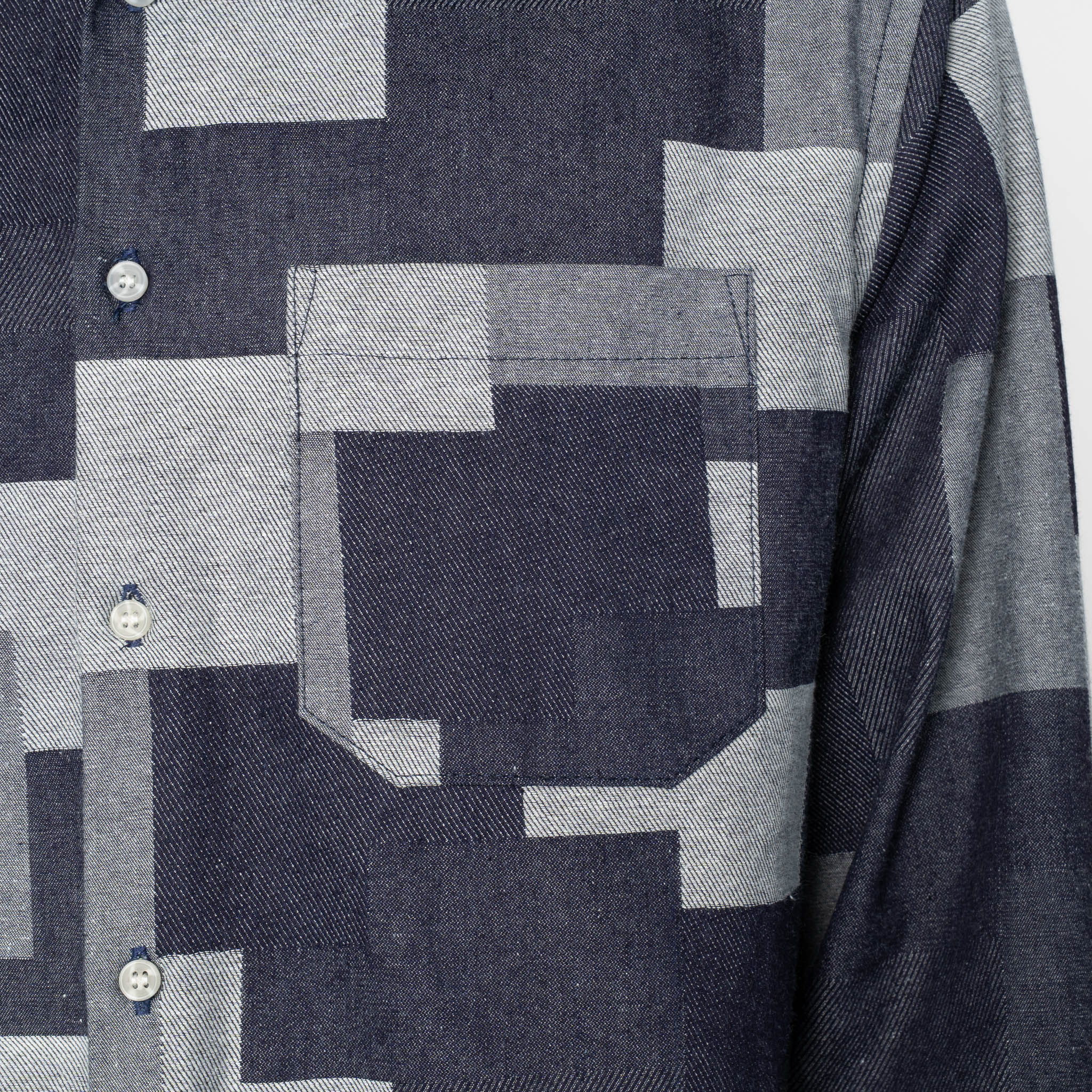 True Shirt - Jacquard  Denim  - Indigo - Image 5