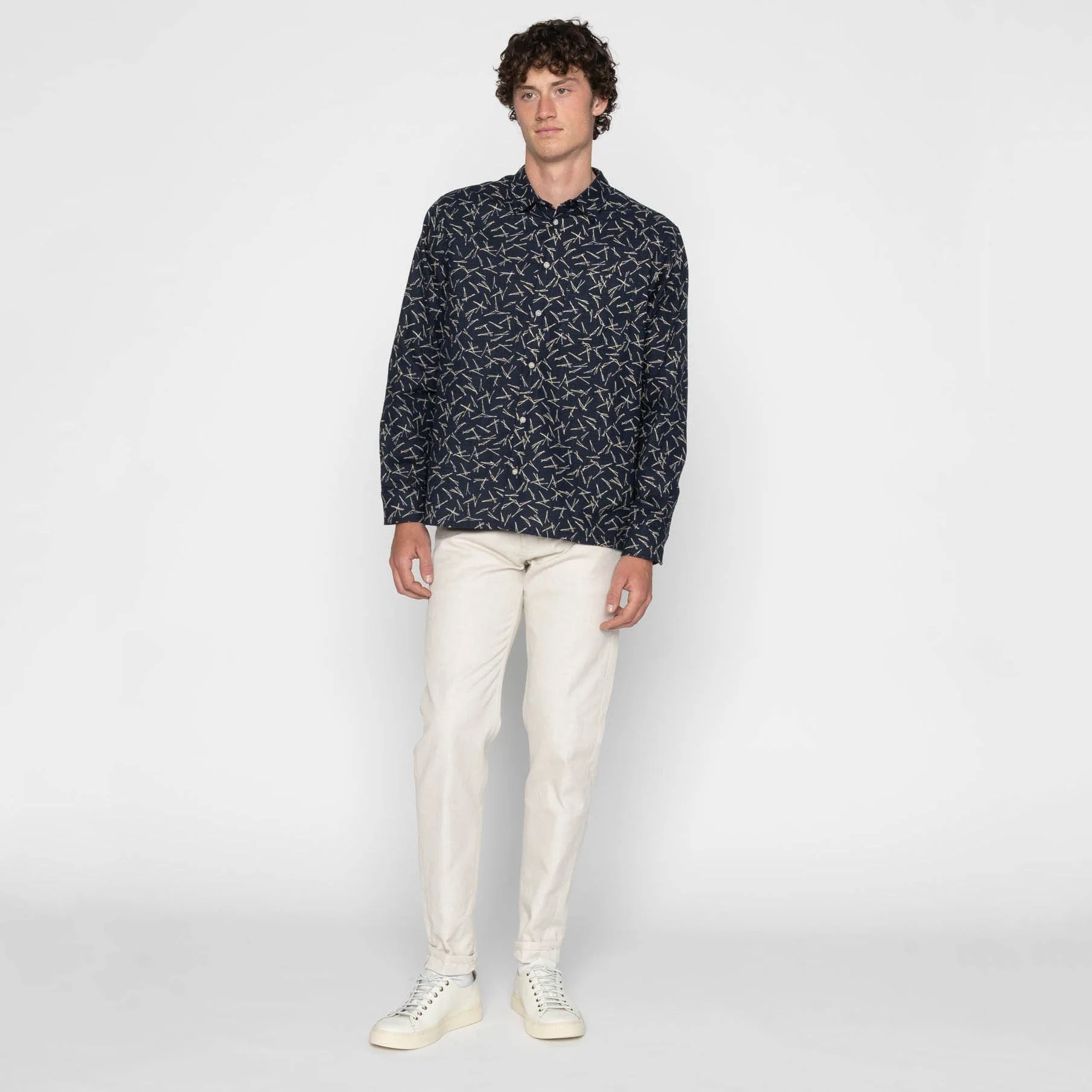 True Shirt - Matsuba Pine Needles - Indigo - Image 7