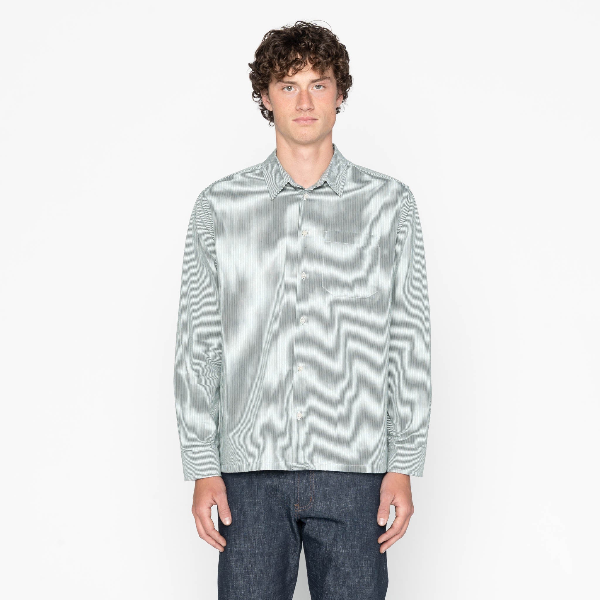 True Shirt - Organic Hickory - Green - Image 2