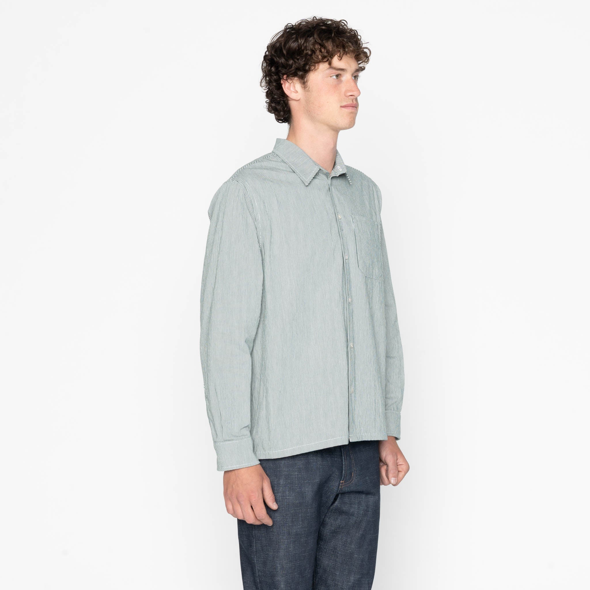 True Shirt - Organic Hickory - Green - Image 3