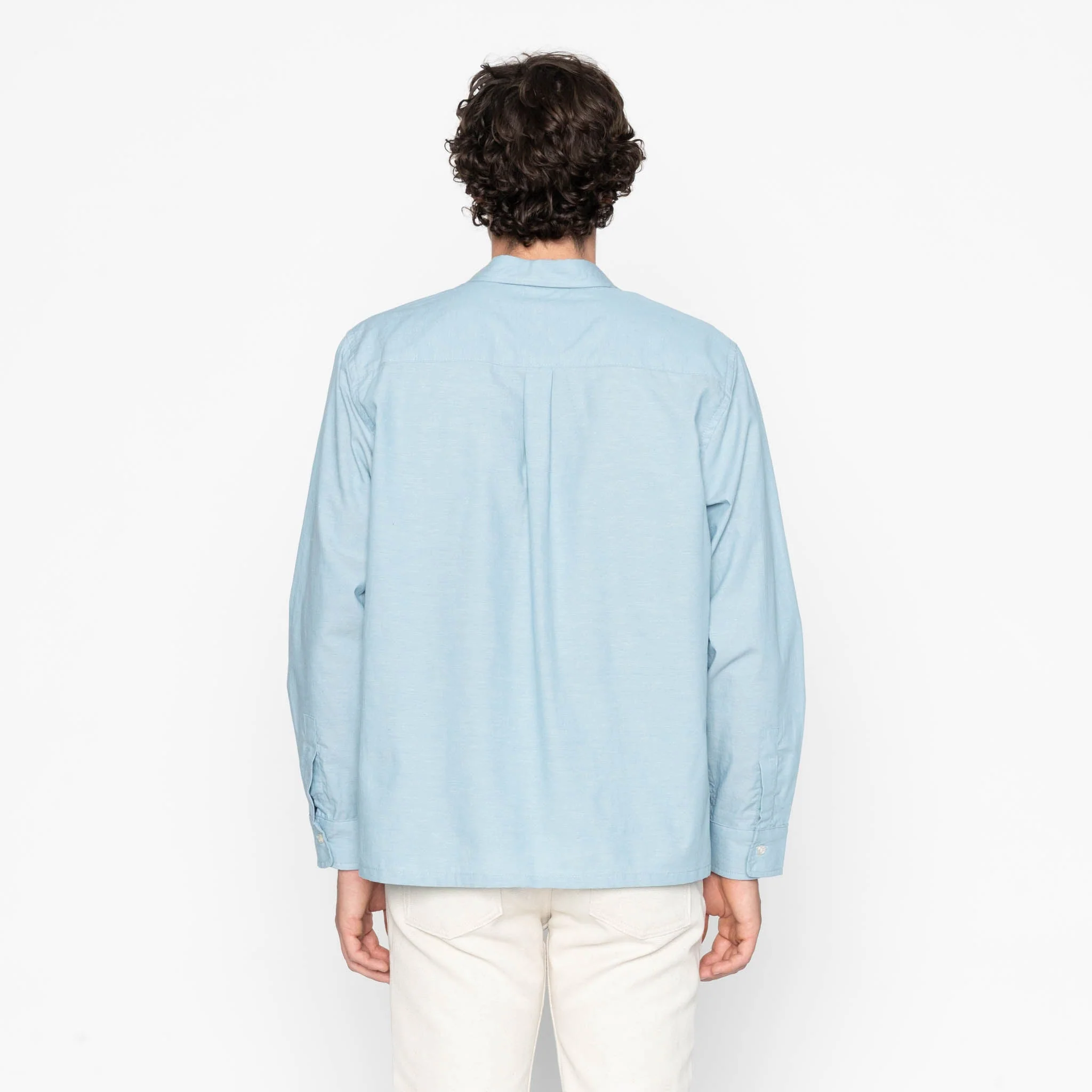 True Shirt - Selvedge Chambray - Pale Blue - Image 4