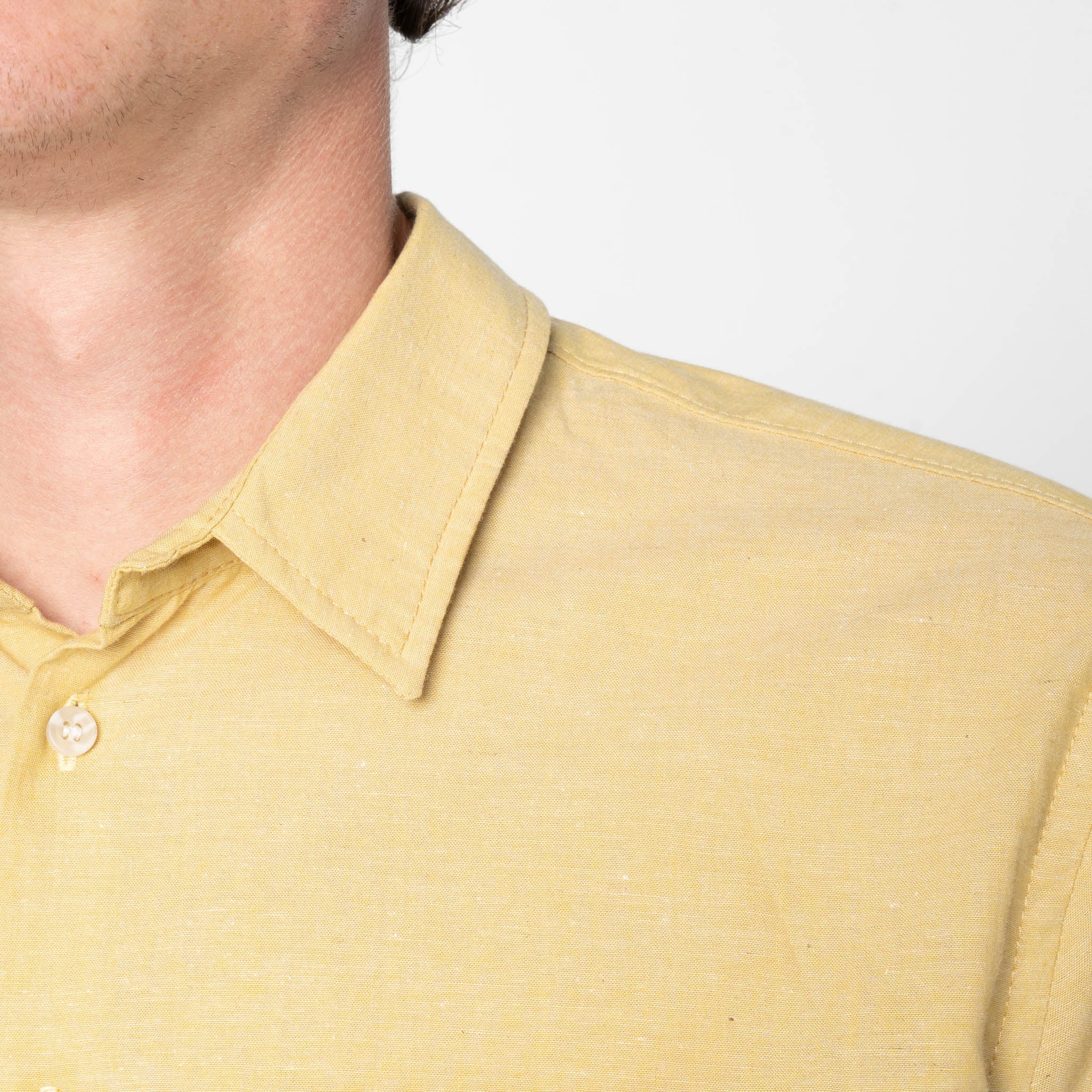 True Shirt - Selvedge Chambray - Yellow - Image 6
