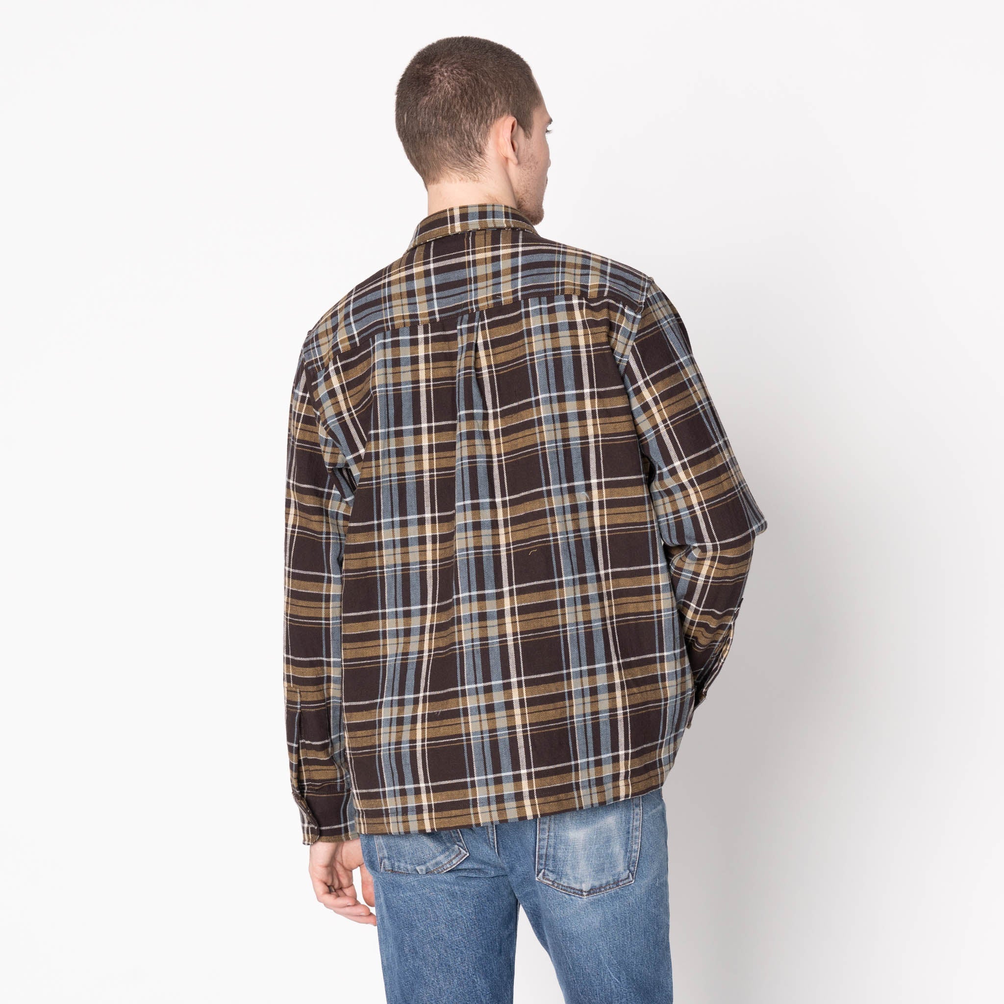 True Shirt - Slub Yarn Flannel - Navy - Image 3