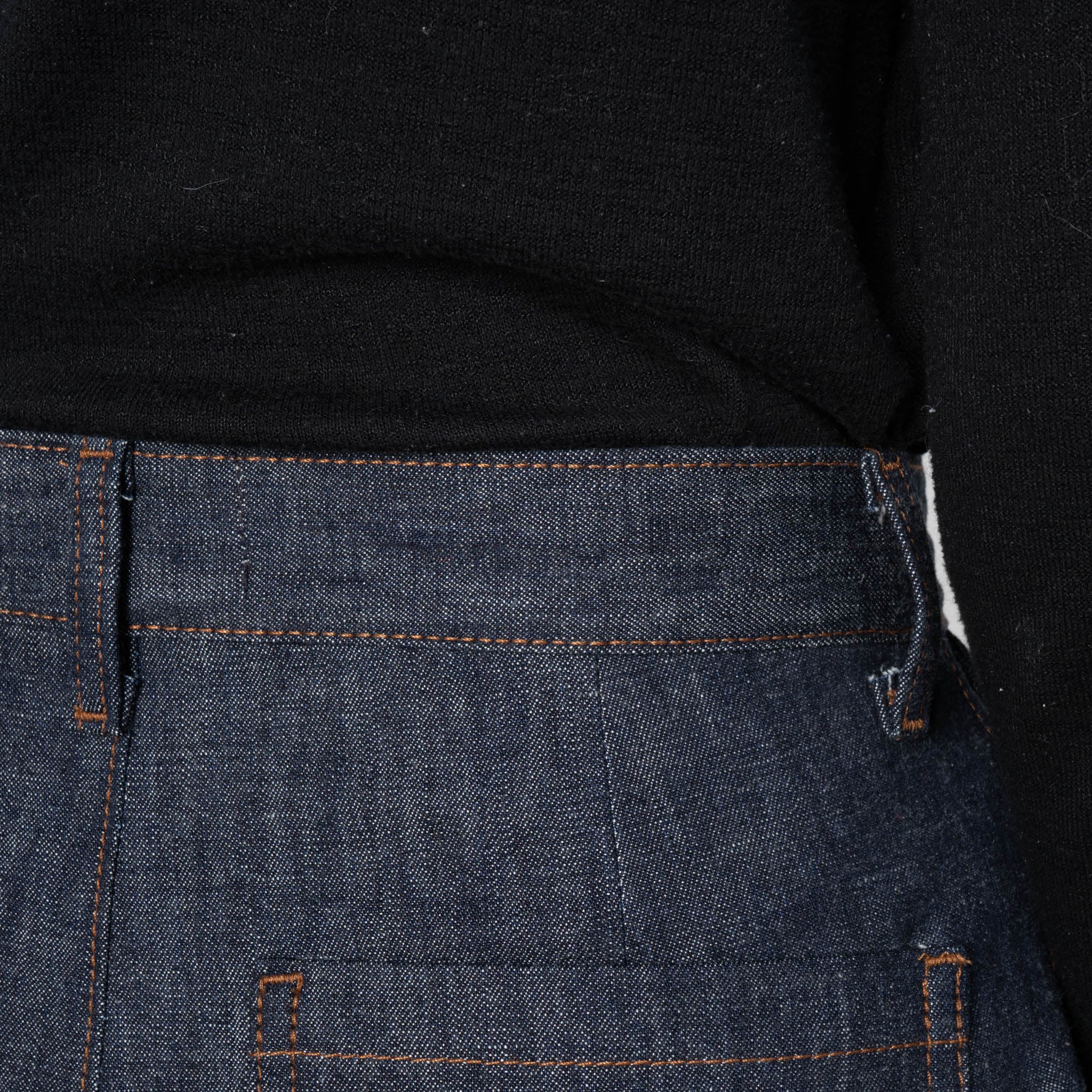 Wide Leg Trouser - 10oz Rinsed Denim - Indigo - Image 6
