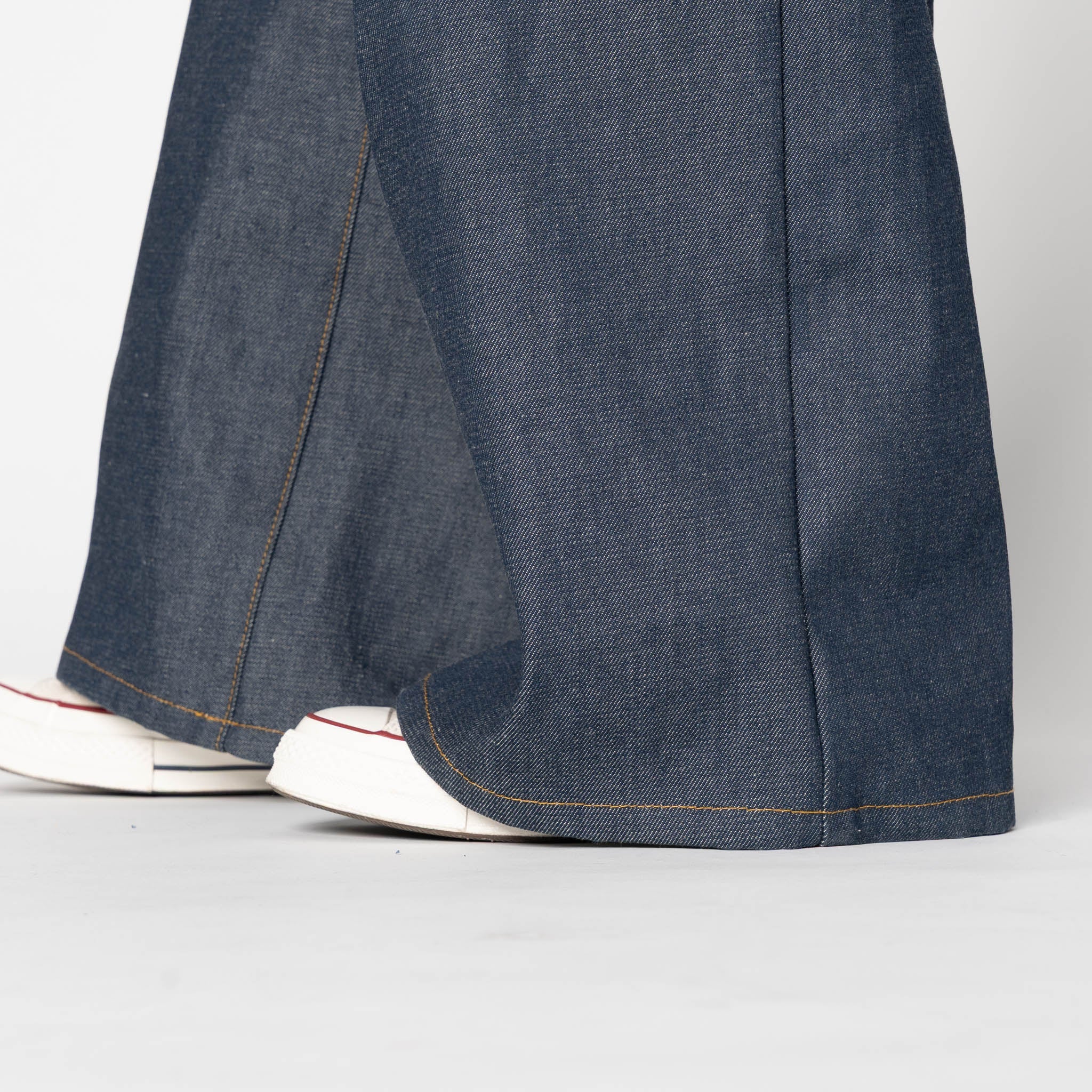 Wide Leg Trouser - Natural Indigo - Indigo - Image 8