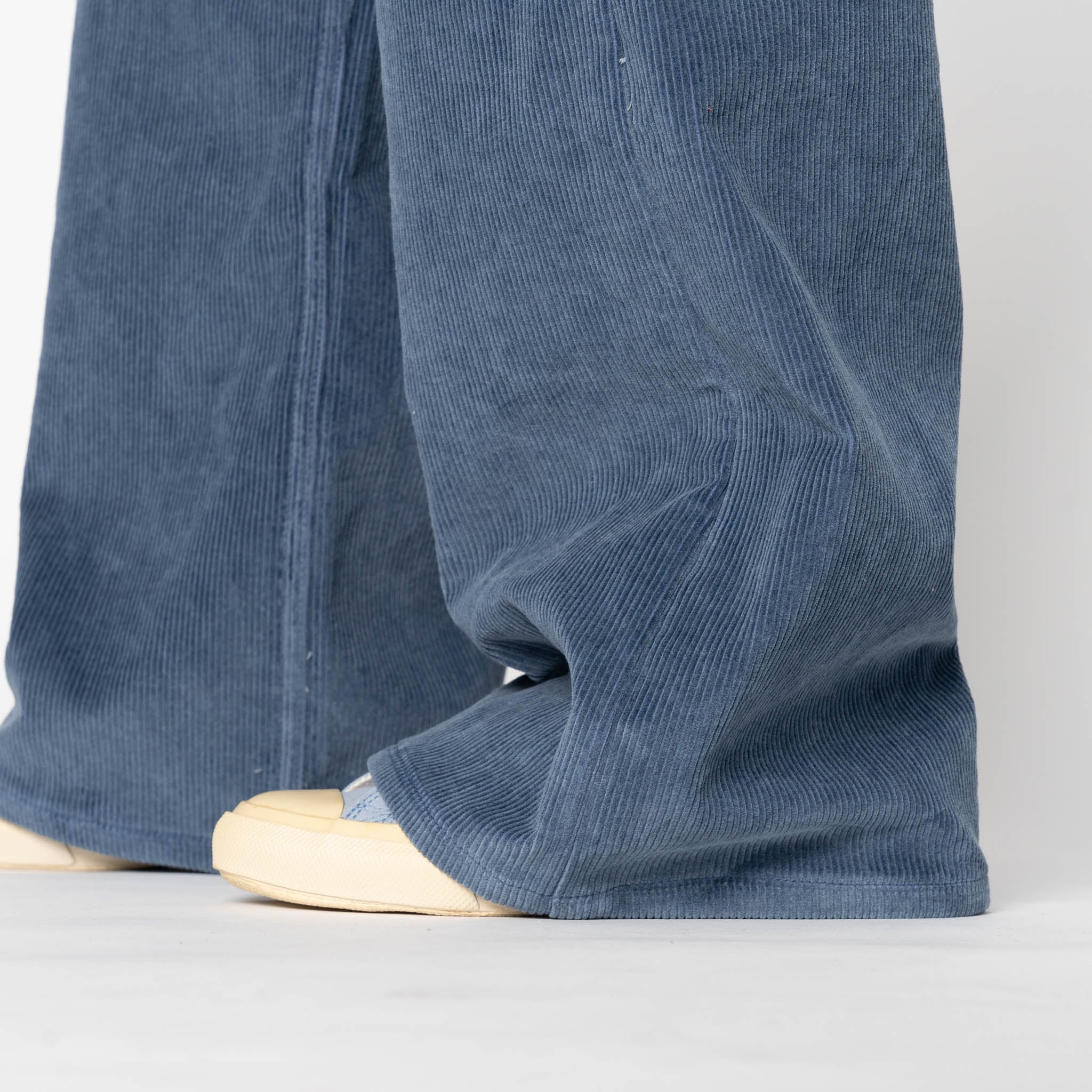 Wide Wild West  - Organic Faded Corduroy - Indigo - Image 6