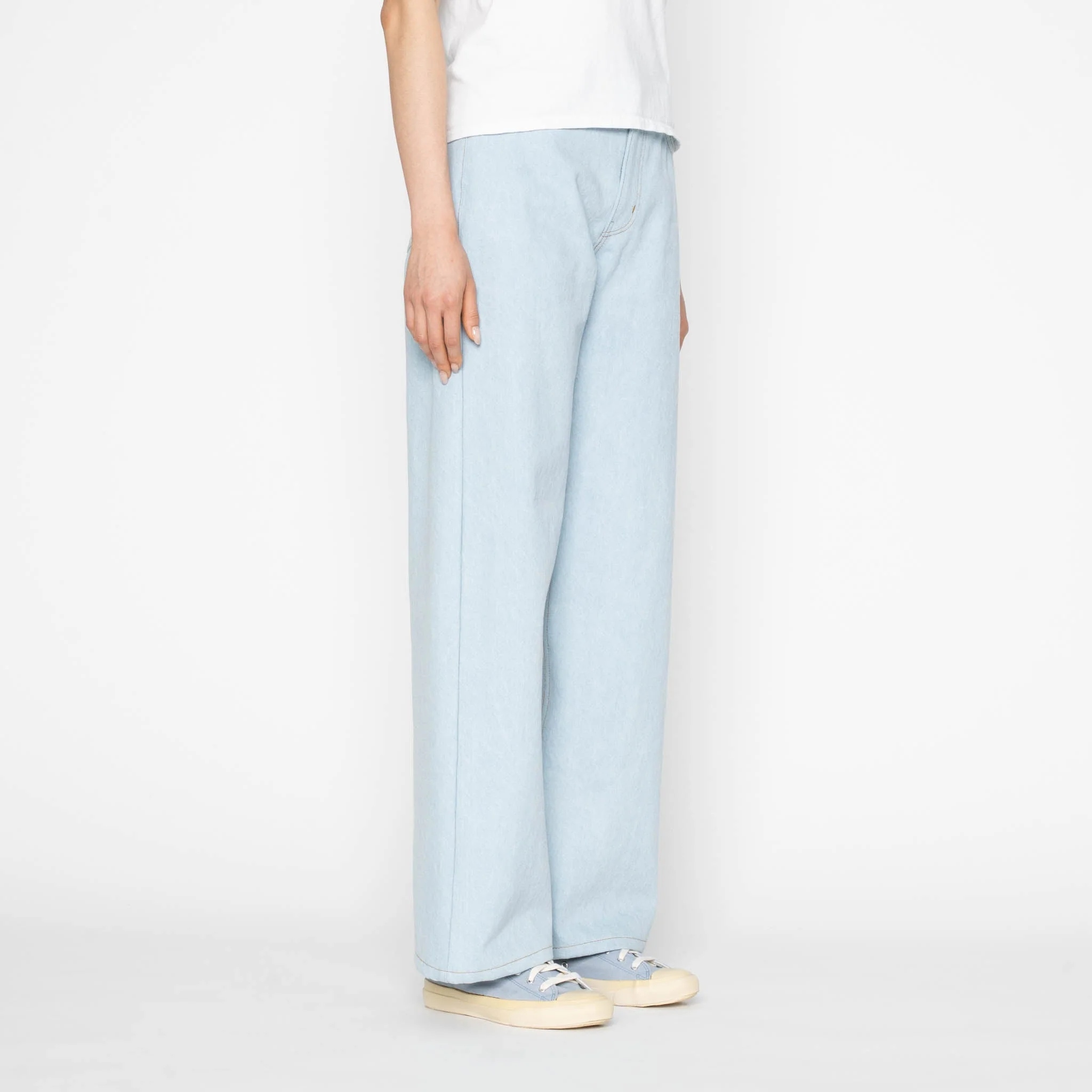 Wide Wild West  - Secret Agent Denim - Bleach Blue - Image 3