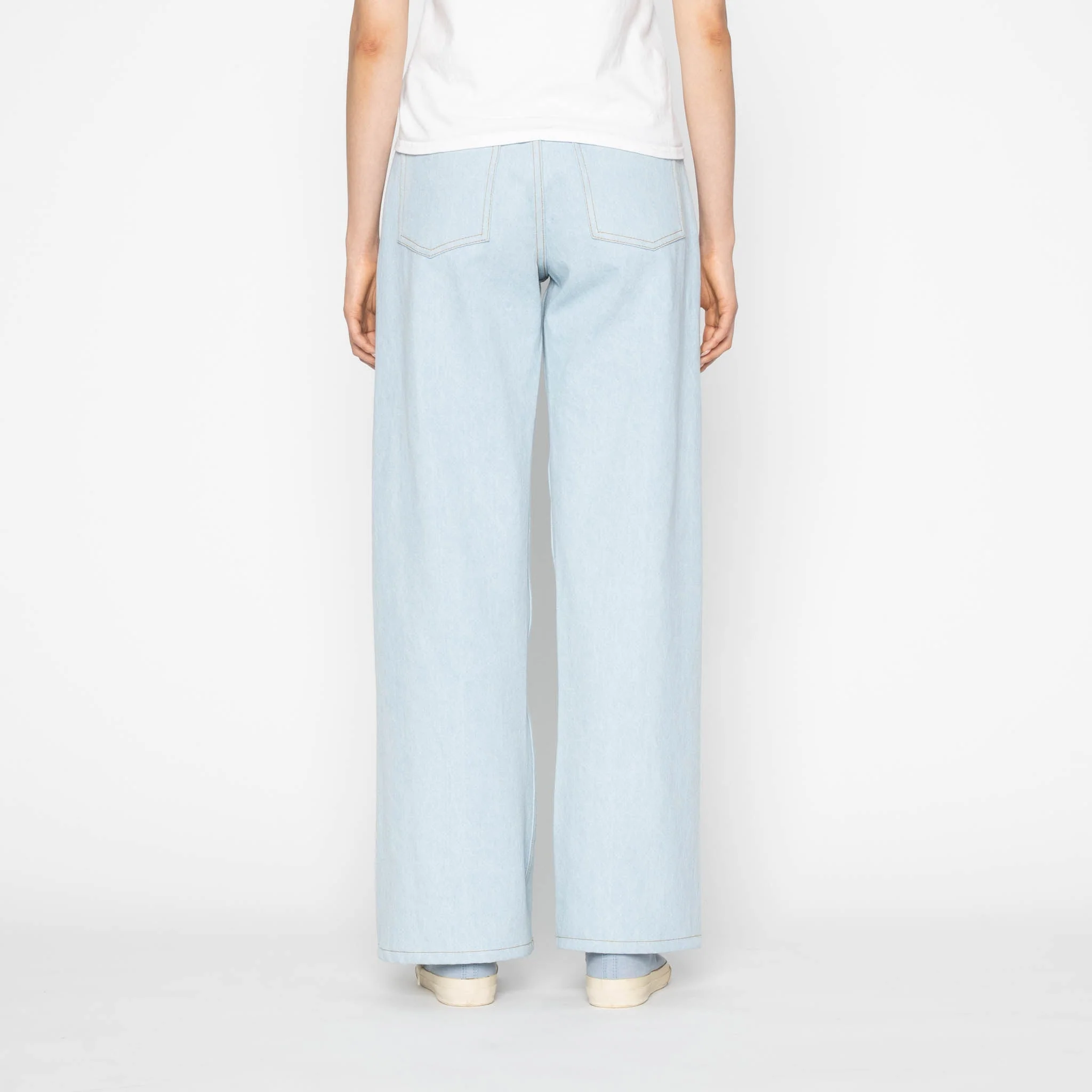 Wide Wild West  - Secret Agent Denim - Bleach Blue - Image 4