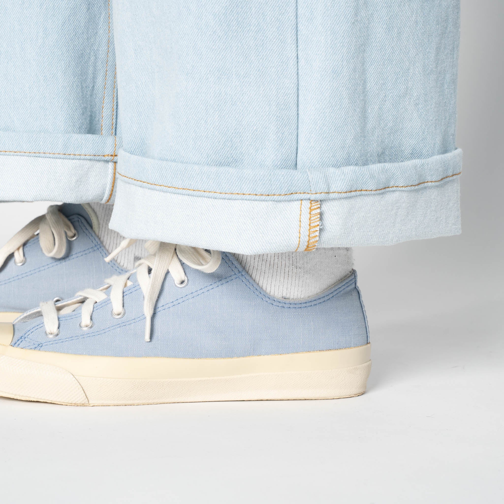 Wide Wild West  - Secret Agent Denim - Bleach Blue - Image 7