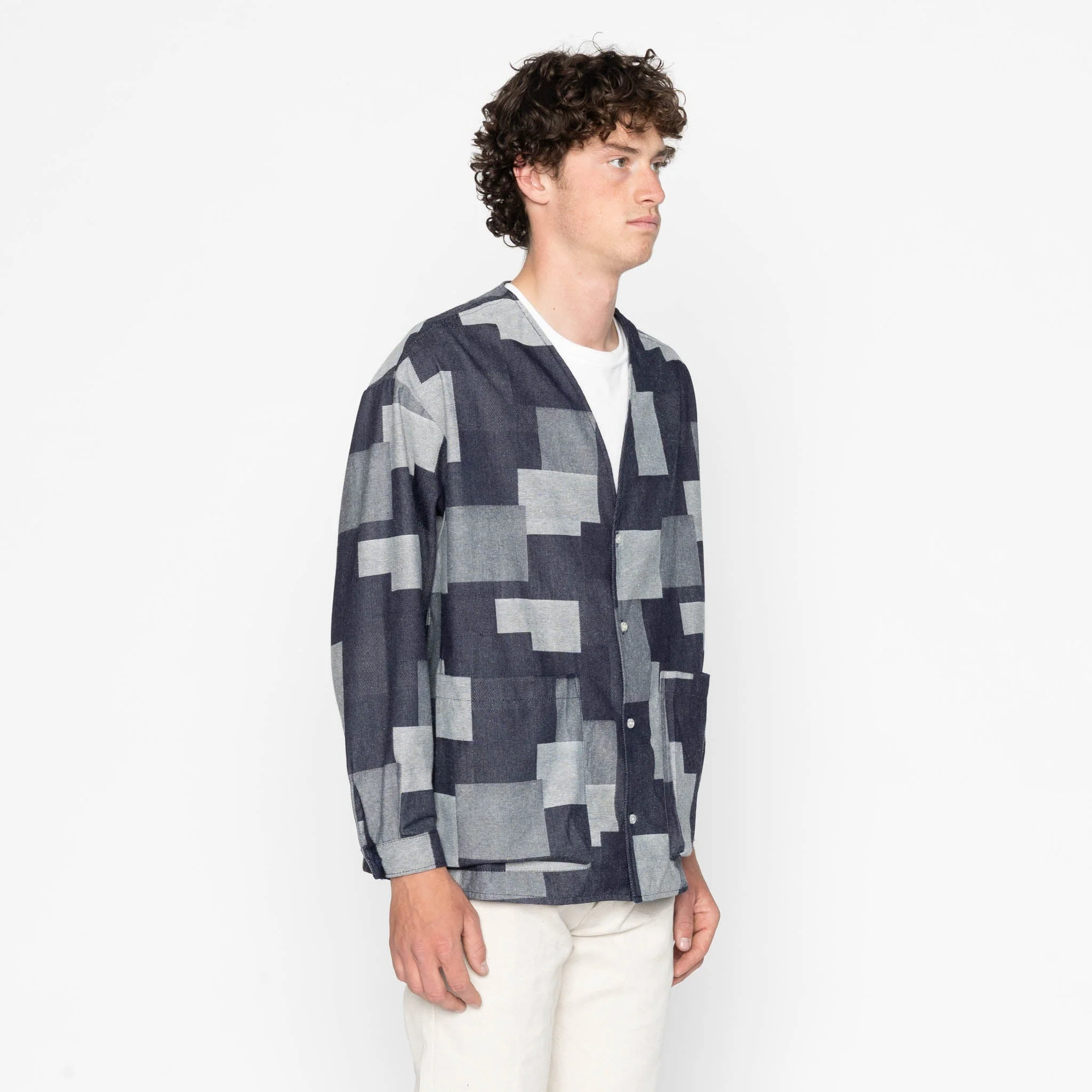 Wise Guy - Jacquard  Denim  - Indigo - Image 3