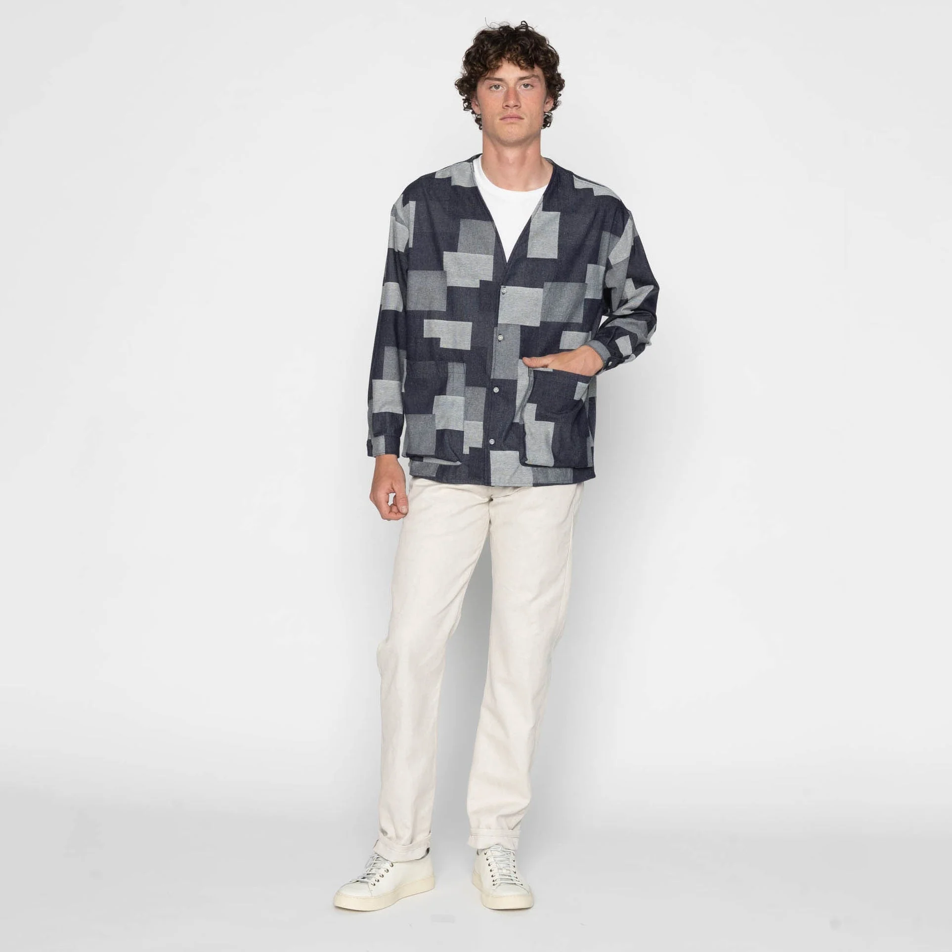 Wise Guy - Jacquard  Denim  - Indigo - Image 7