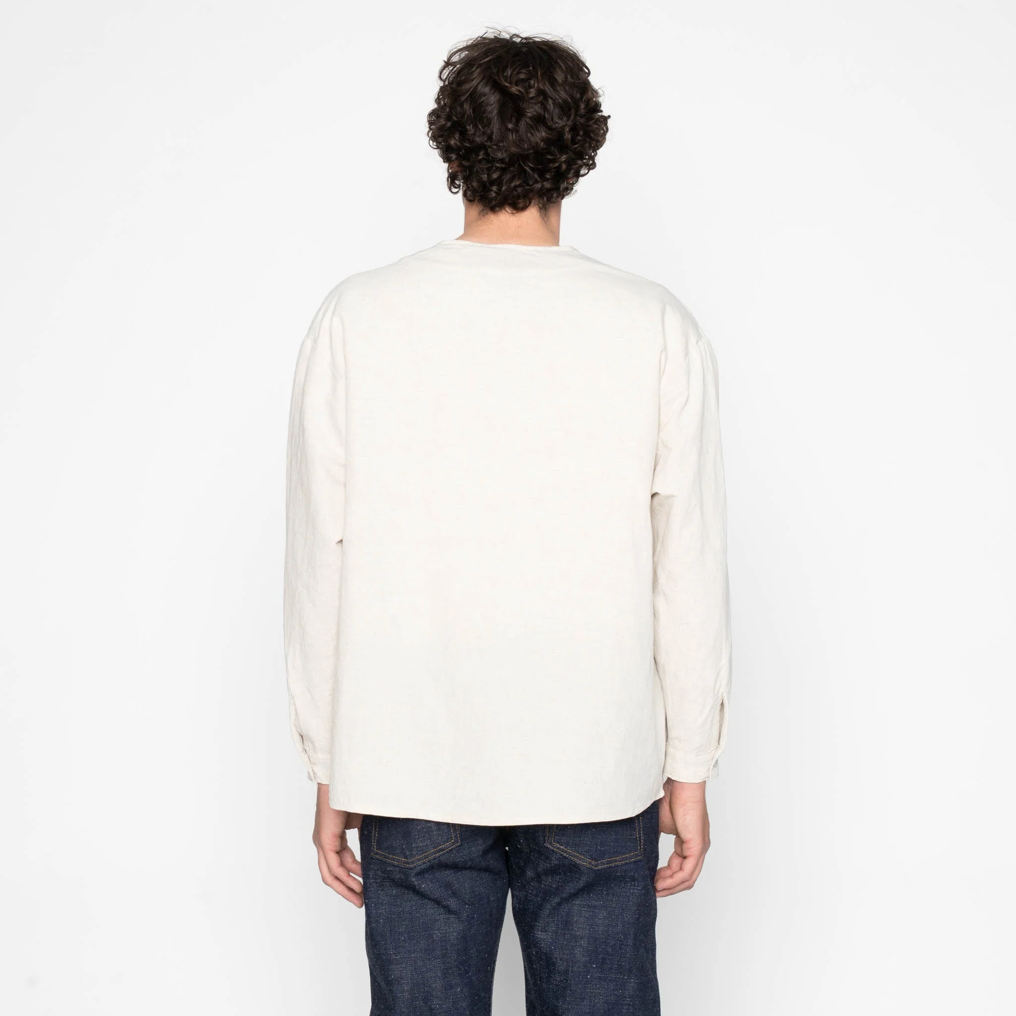 Wise Guy - Linen Blend Denim - Ecru - Image 4