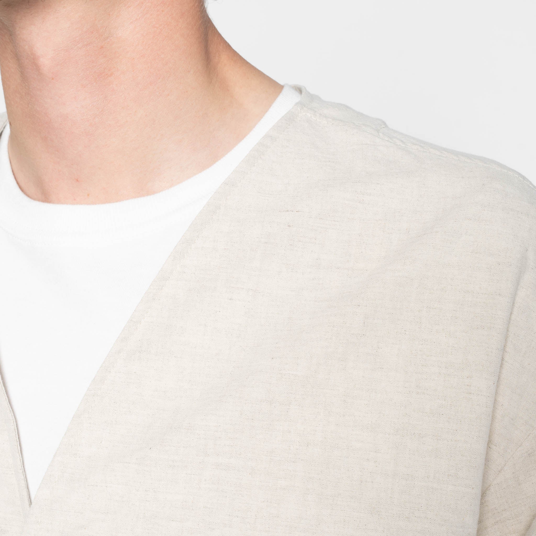 Wise Guy - Linen Blend Denim - Ecru - Image 6